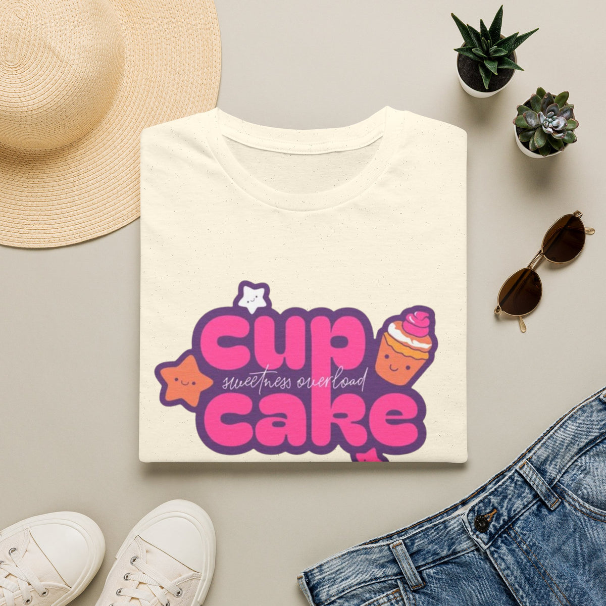 Cupcake Graphic T‑Shirt — Cute Sweetness Overload Design