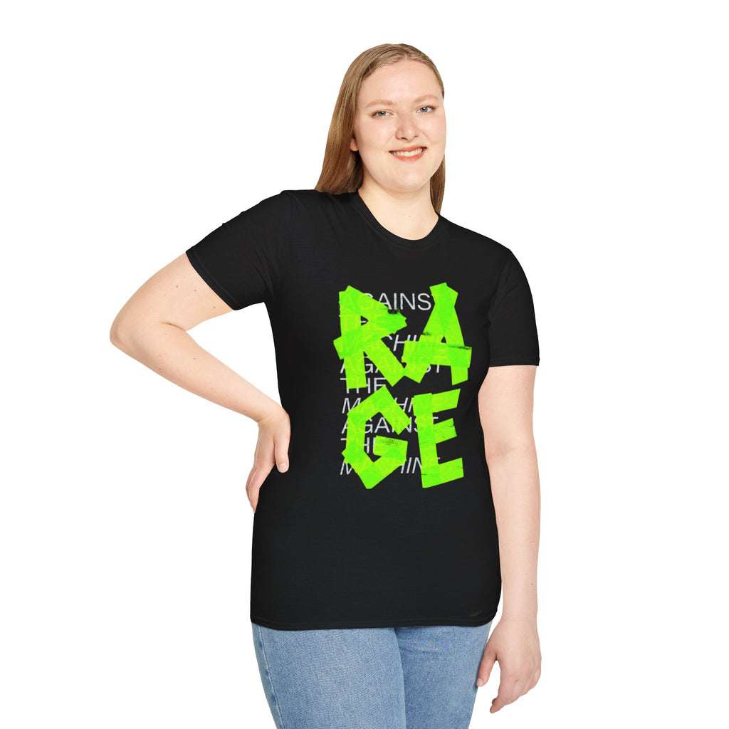 Rage Neon Graffiti T-Shirt — Bold Streetwear Tee