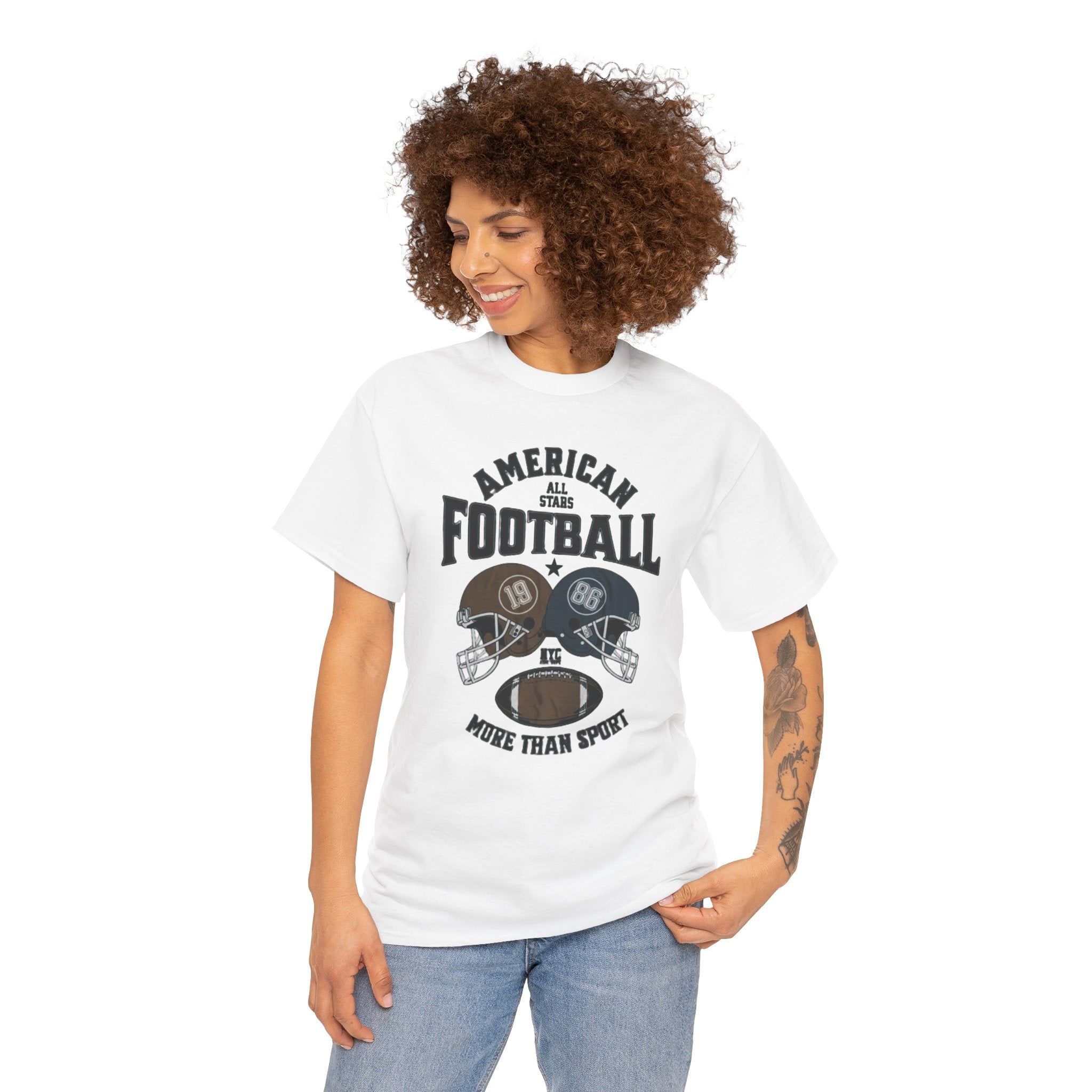 American Football Tee - "More Than Sport" Helmet Graphic T-Shirt