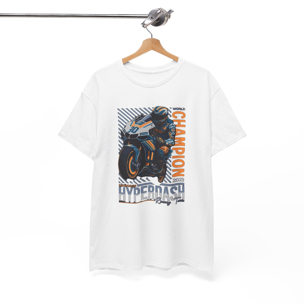 Motorcycle Champion Tee — Hyperdash Racing Graphic T‑Shirt
