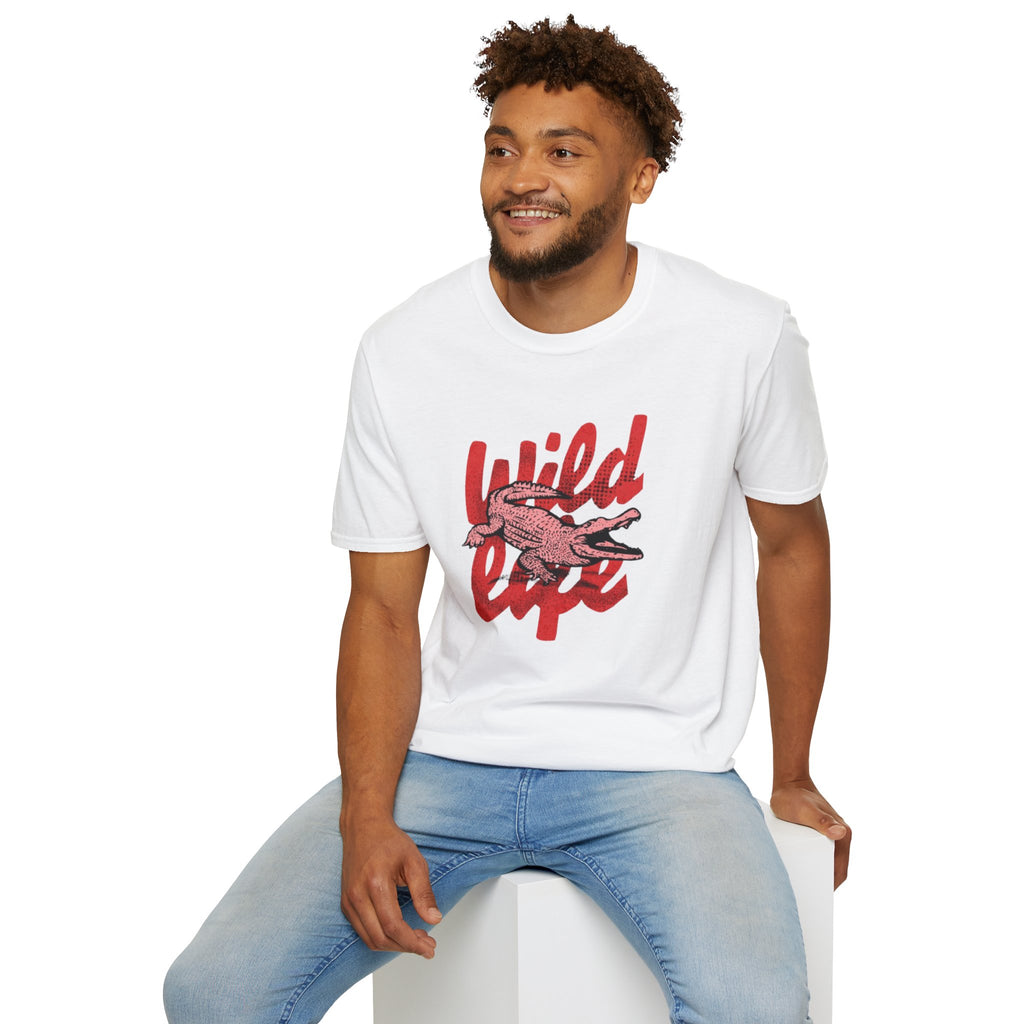 Wild Life Crocodile Graphic Unisex T-Shirt