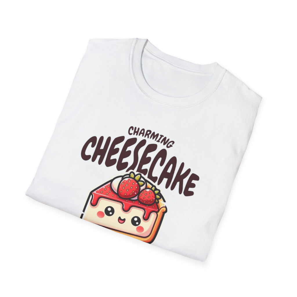 Cheesecake T-Shirt — Charming Kawaii Strawberry Slice Graphic Tee