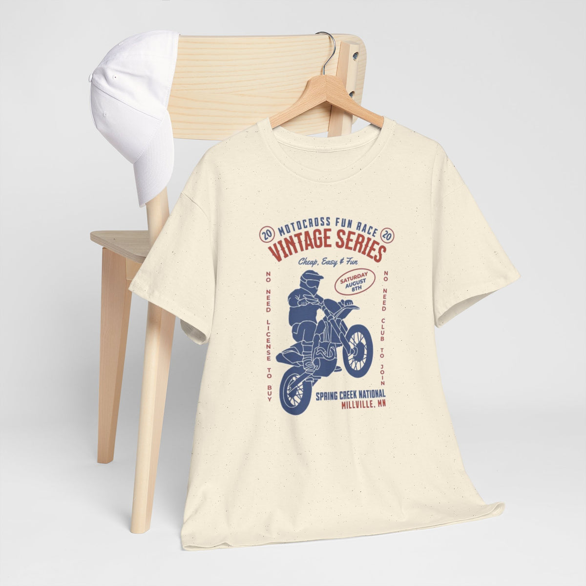 Vintage Motorcycle Tee — "Vintage Series" Dirt Bike Graphic Shirt