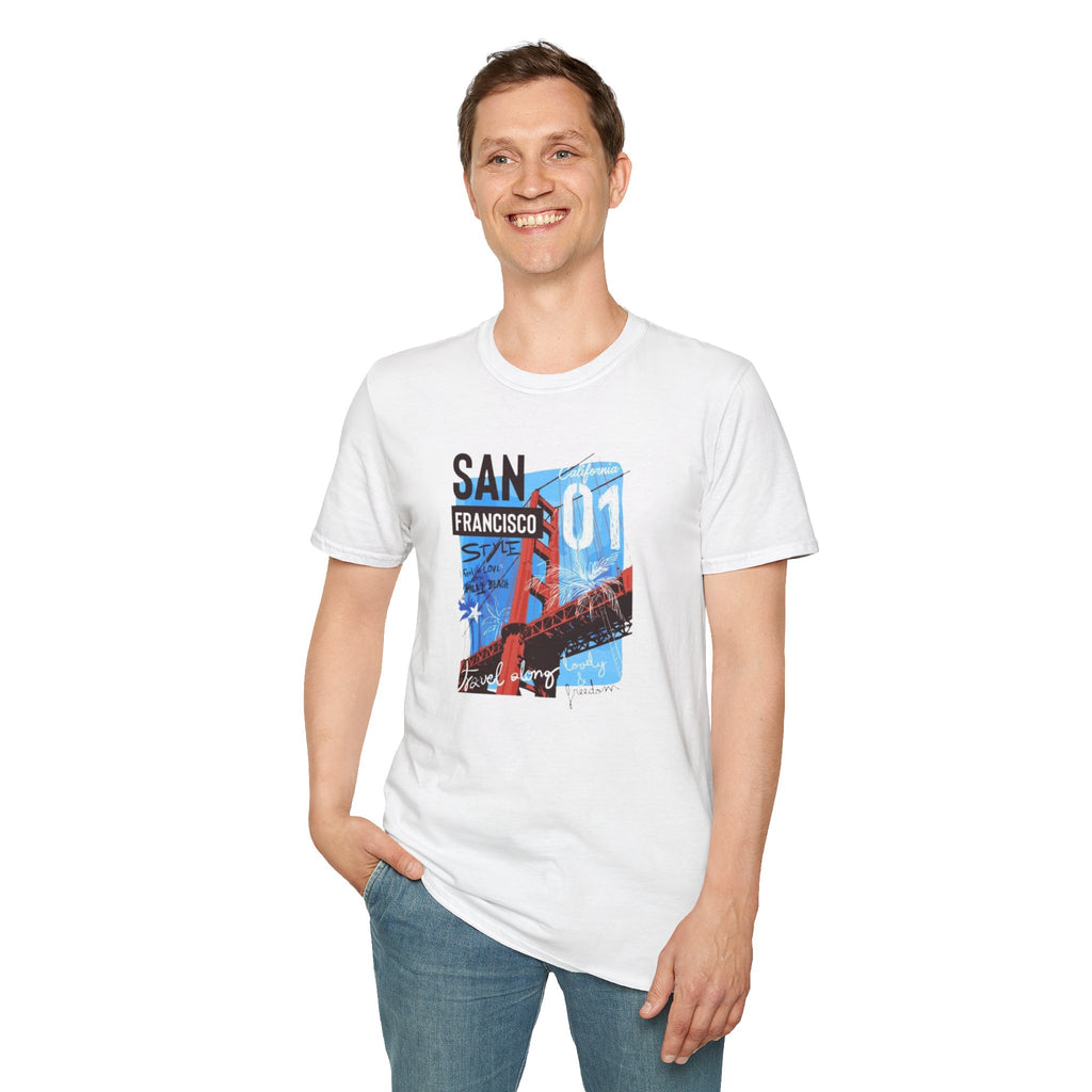 San Francisco Graphic T-Shirt — Golden Gate 01 Vintage City Tee