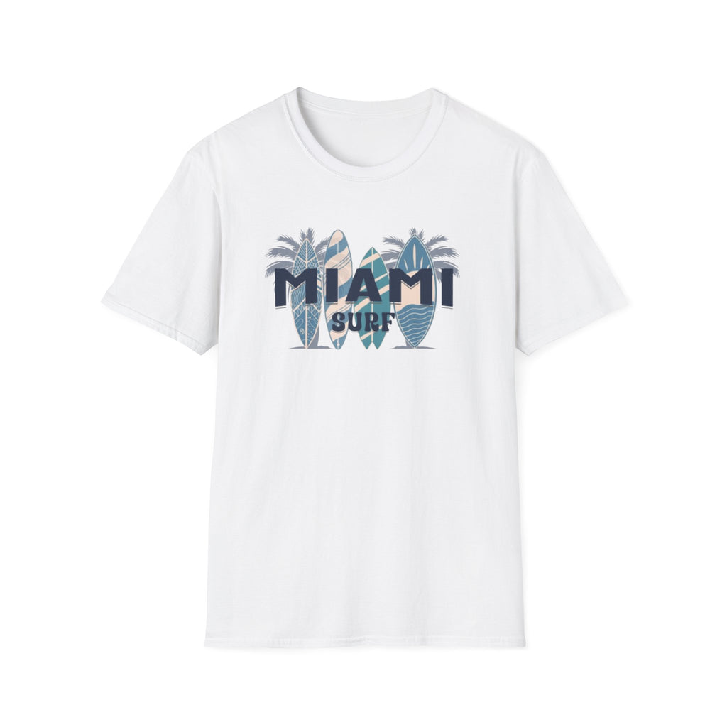 Miami Surf T-Shirt — Vintage Surfboard Palm Beach Tee