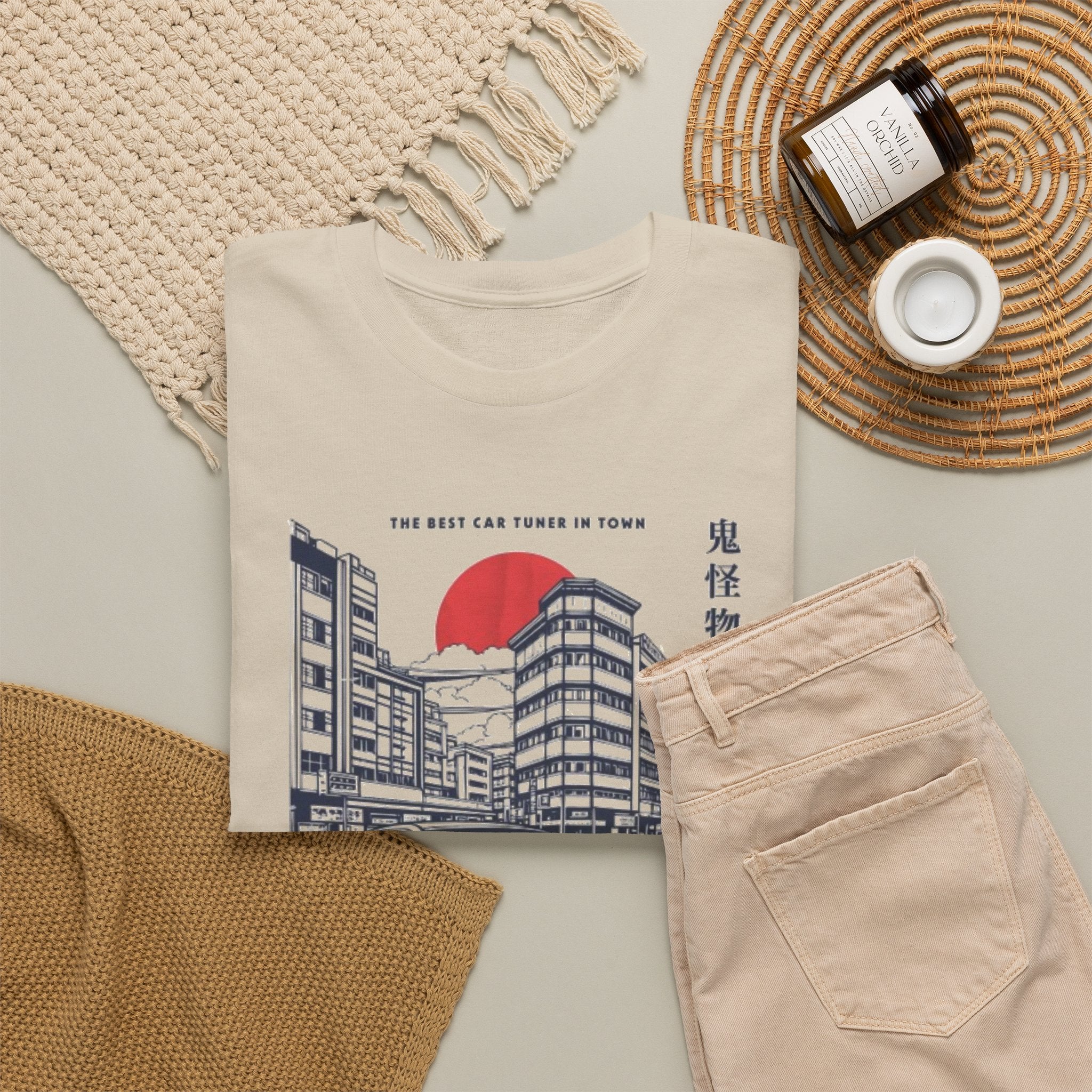 JDM Skyline Car Tee — "demonsta" Japanese Street Racing Graphic Shirt