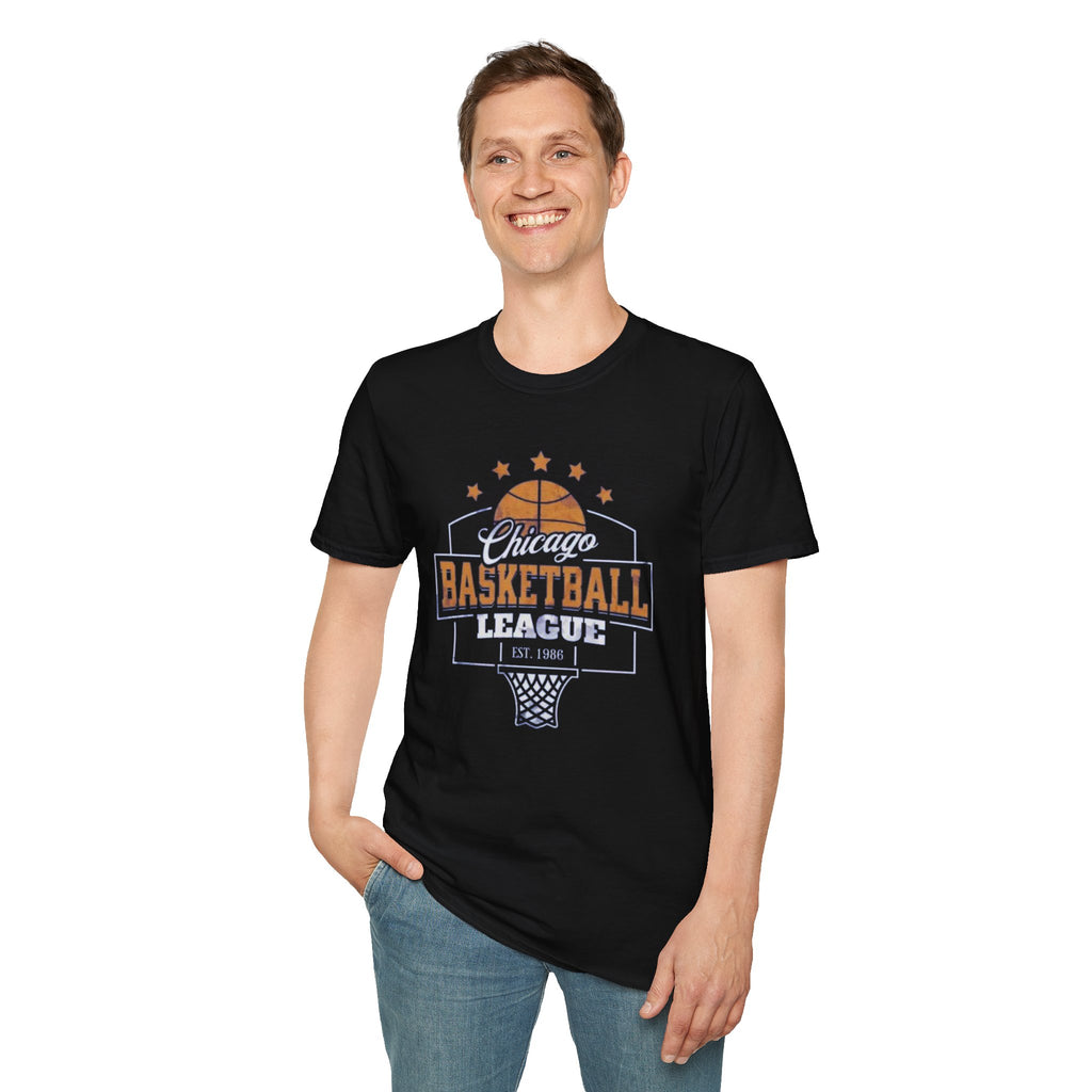 Chicago Basketball League T-Shirt — Vintage Hoop Fan Tee