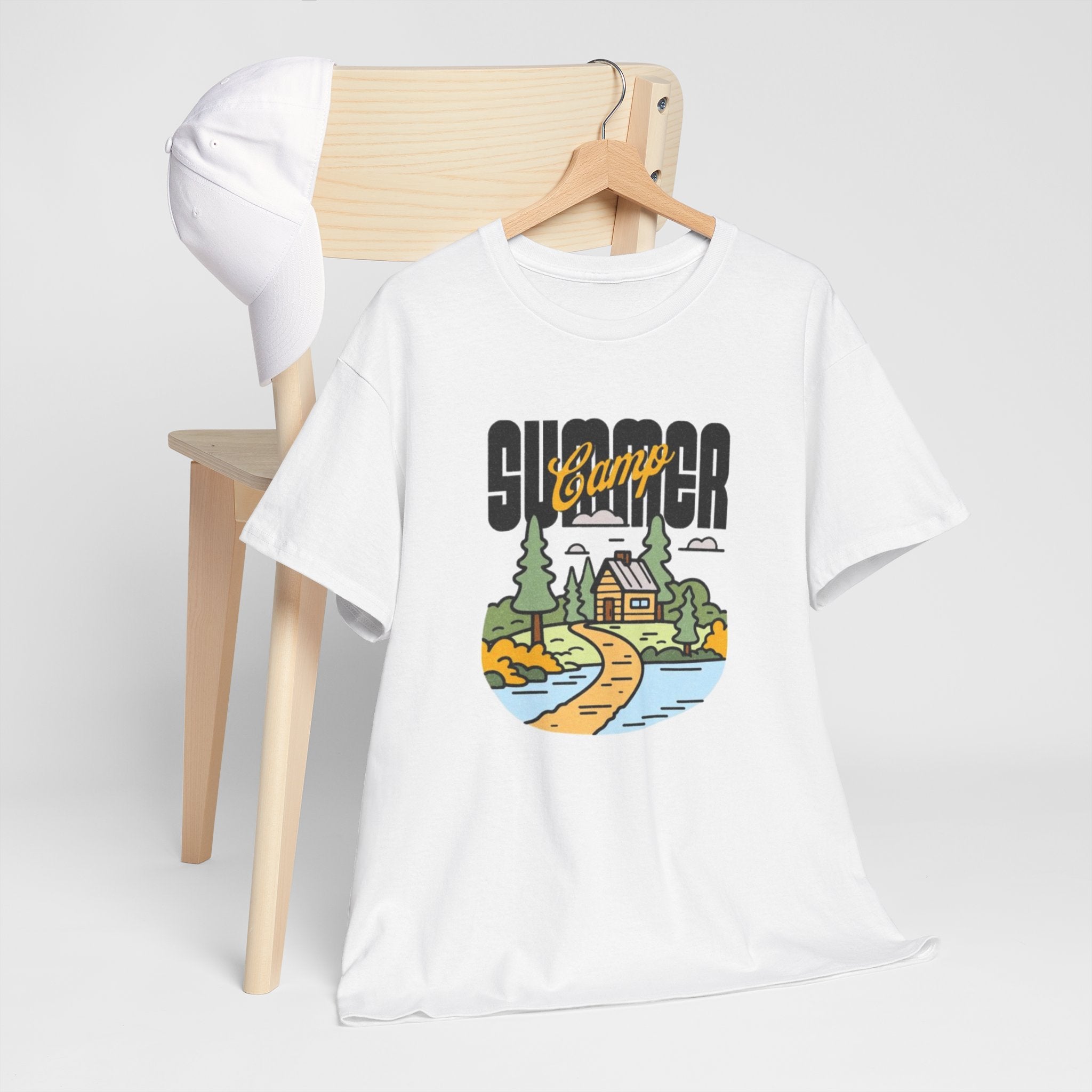 Summer Camp Tee — Retro Lakeside Cottage Graphic T-Shirt