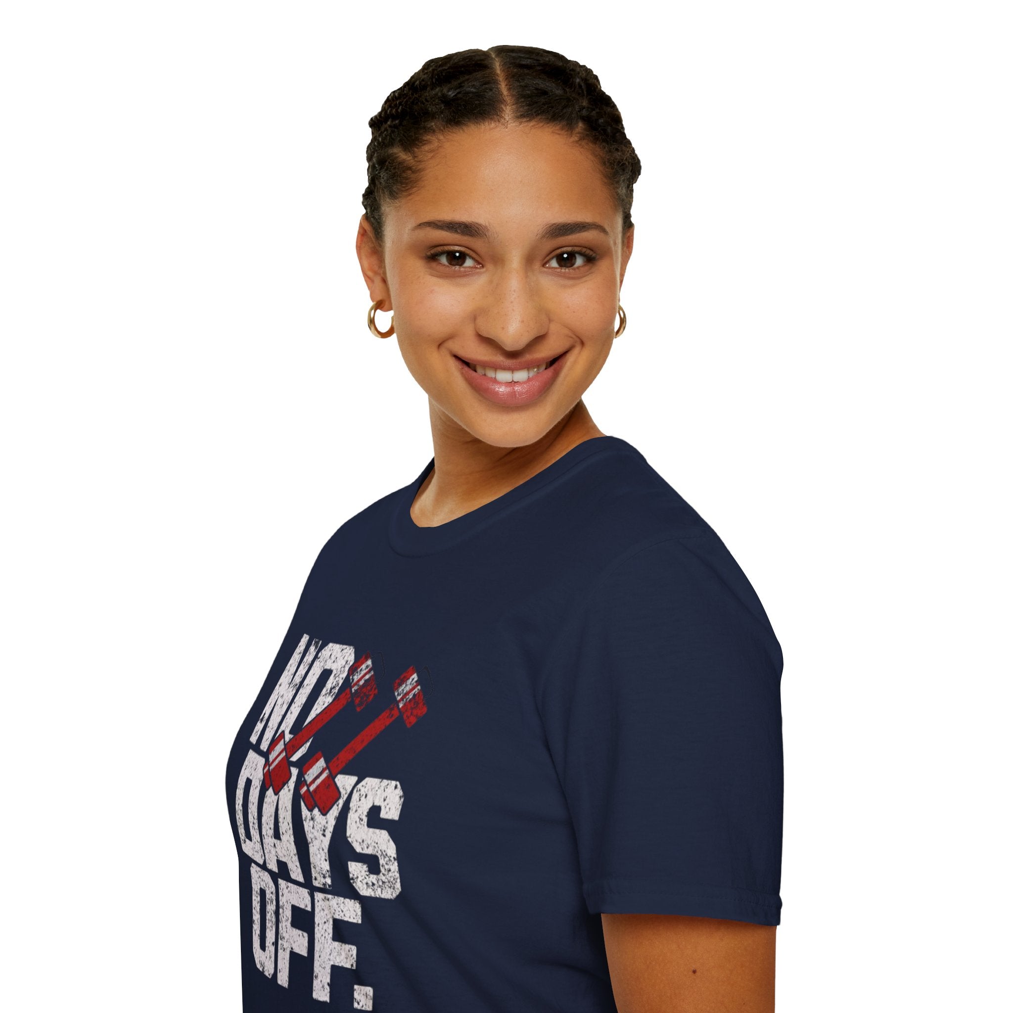No Days Off Workout T-Shirt — Motivational Gym Fitness Tee