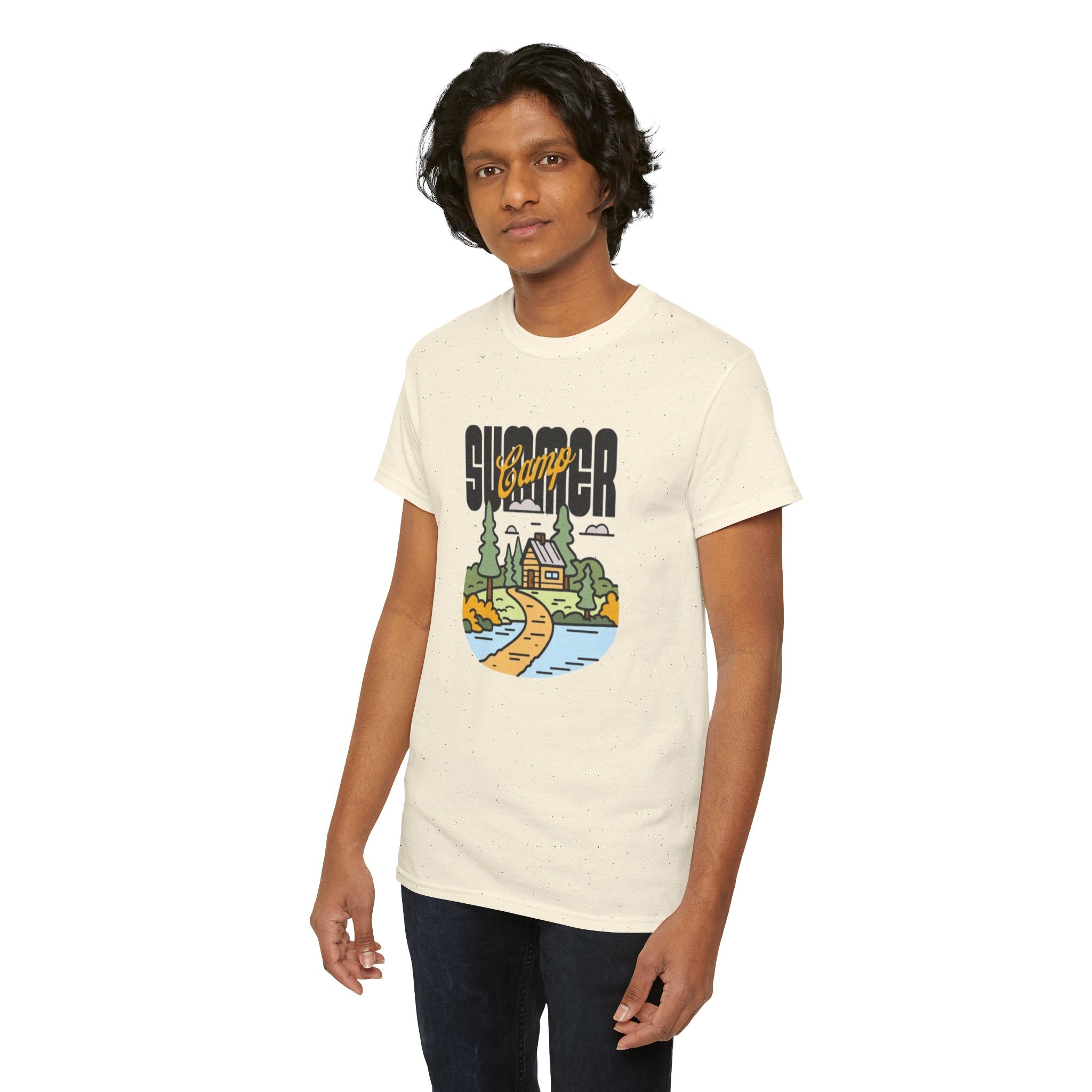 Summer Camp Tee — Retro Lakeside Cottage Graphic T-Shirt