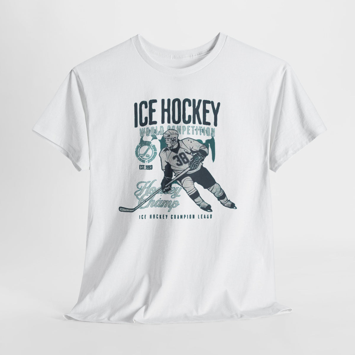 Ice Hockey Player Vintage Graphic Tee