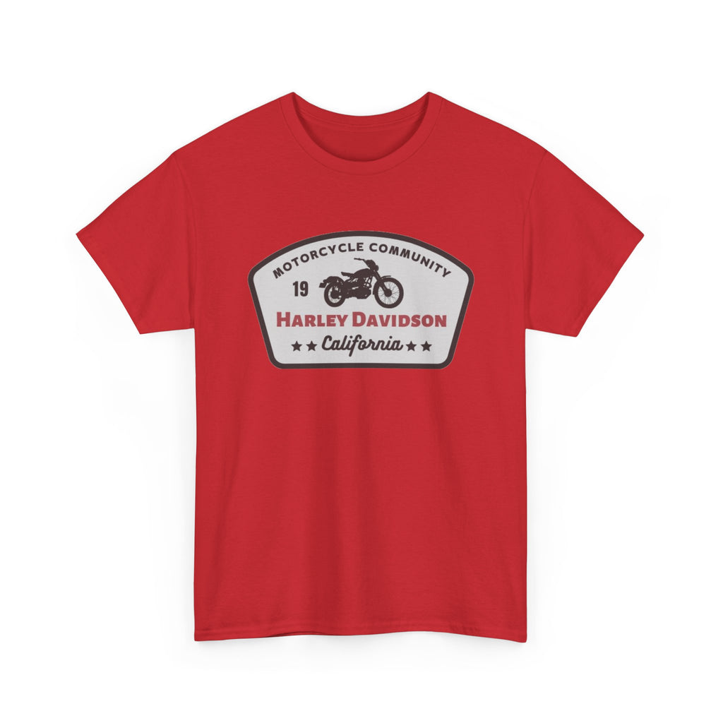 Harley Davidson Motorcycle Community Tee — California Badge Shirt