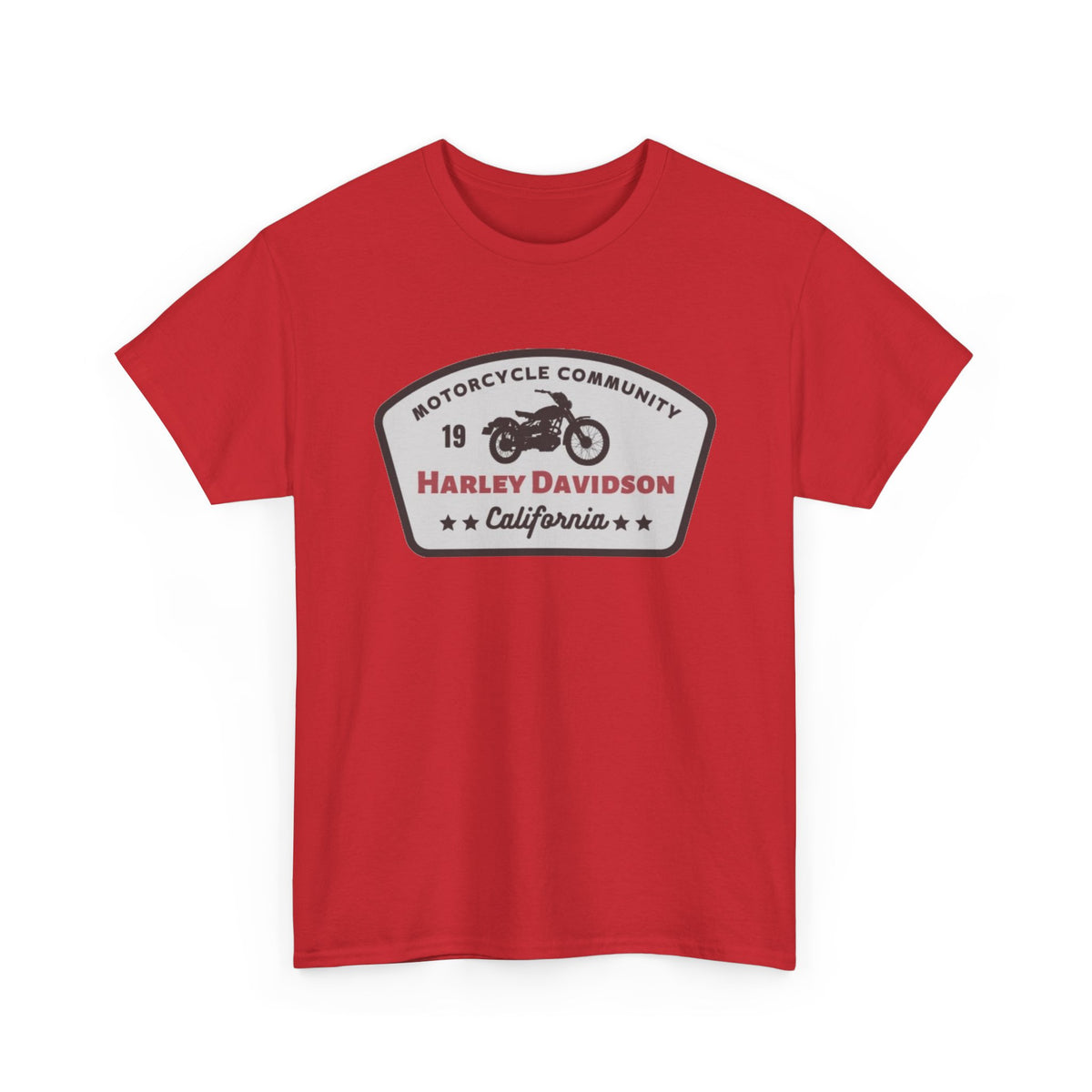 Harley Davidson Motorcycle Community Tee — California Badge Shirt