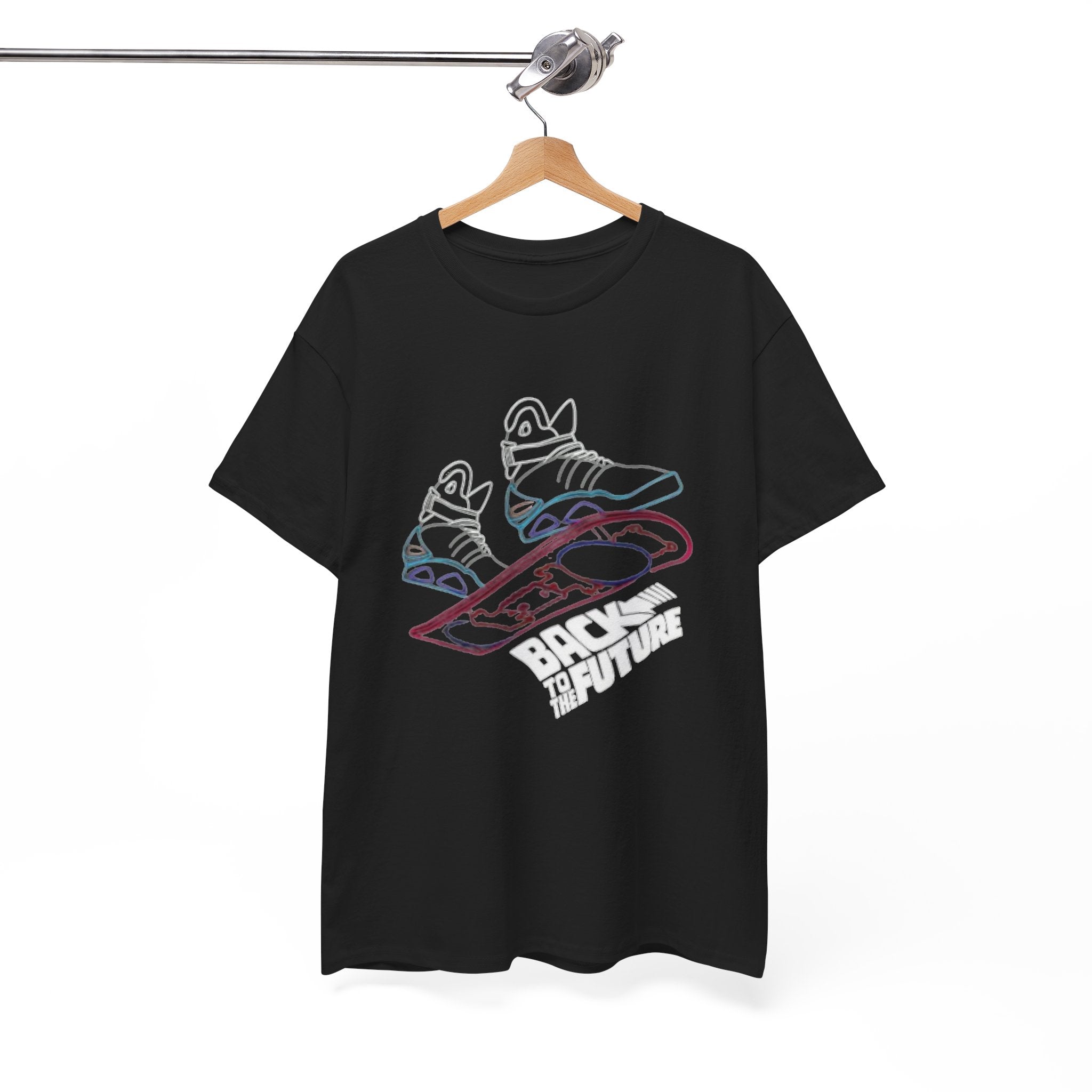 Back to the Future Hoverboard T-Shirt — Retro 80s Skate Sneaker Graphic Tee
