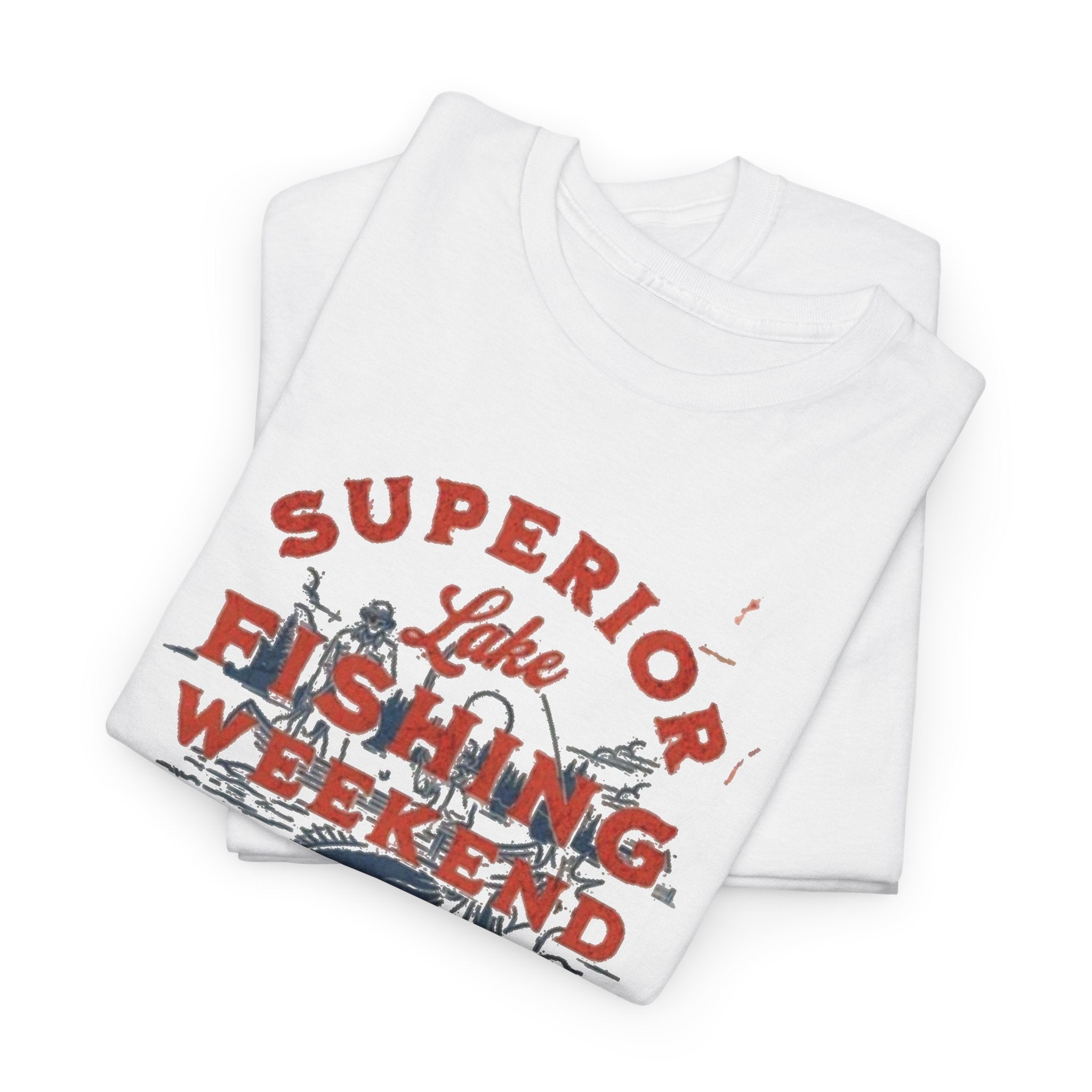 Fishing Tournament Tee — "Superior Lake Fishing Weekend" Vintage Fishing Shirt