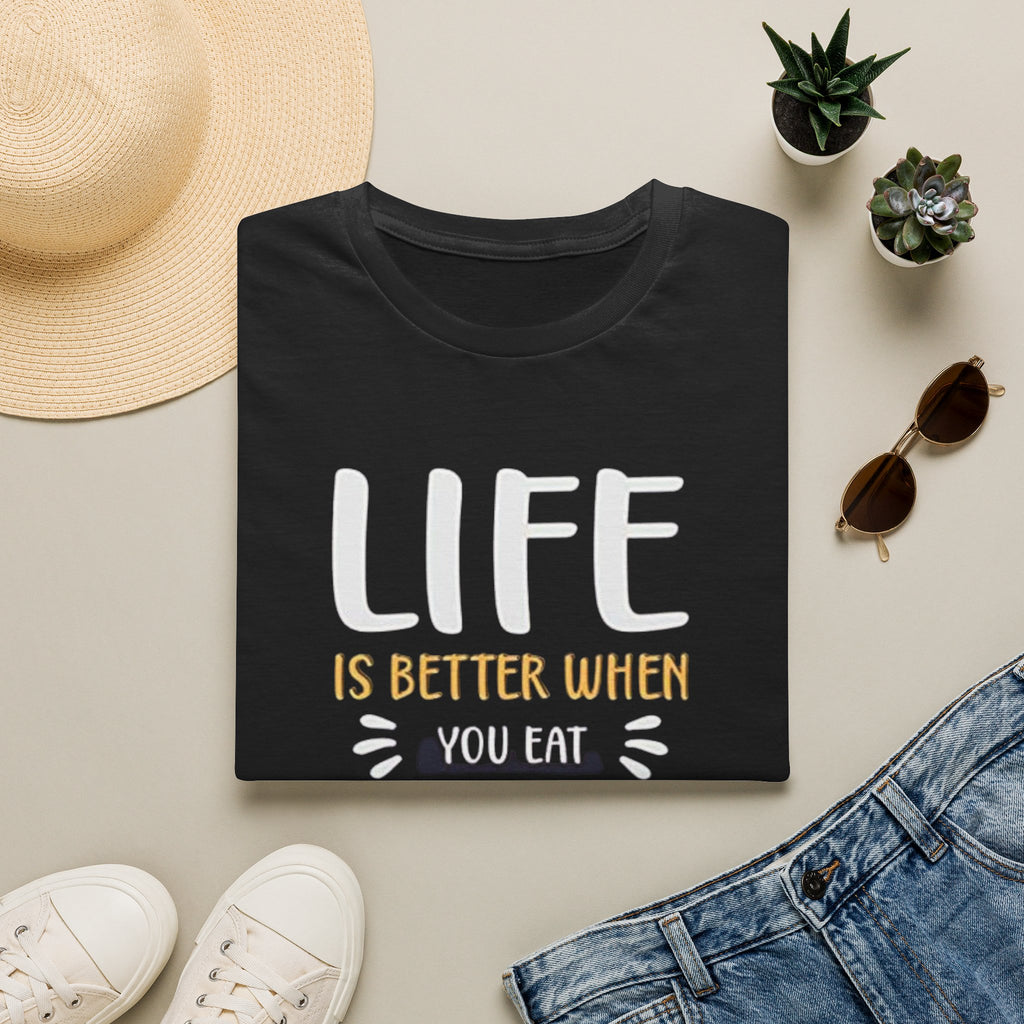 Pizza T-Shirt — "Life Is Better When You Eat Pizza" Casual Graphic Tee