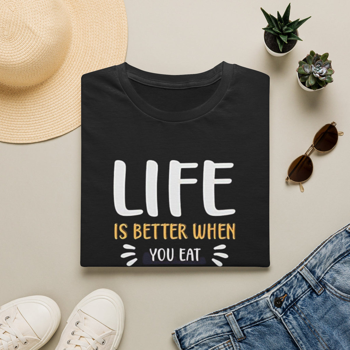 Pizza T-Shirt — "Life Is Better When You Eat Pizza" Casual Graphic Tee
