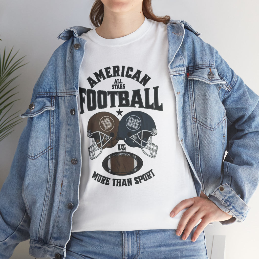 American Football Tee - "More Than Sport" Helmet Graphic T-Shirt