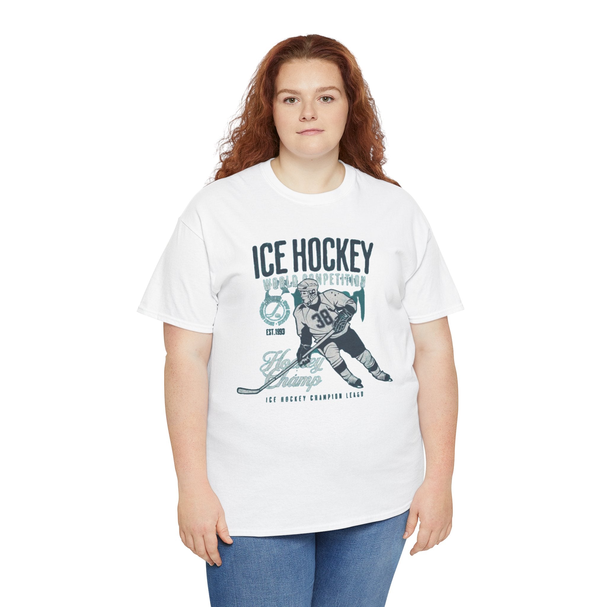 Ice Hockey Player Vintage Graphic Tee