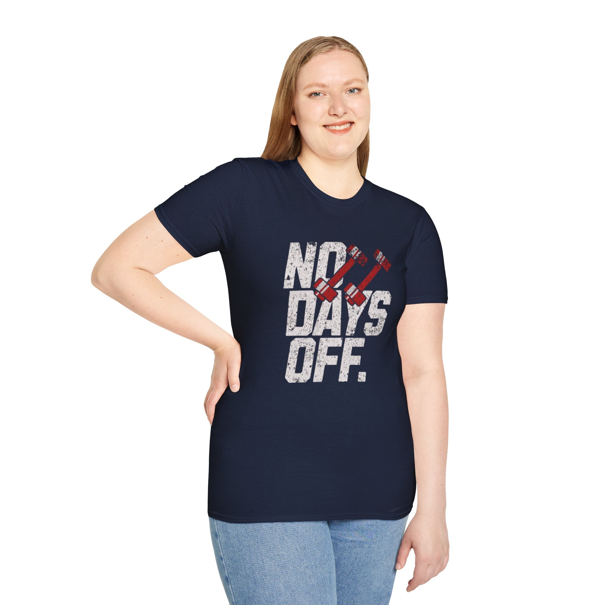 No Days Off Workout T-Shirt — Motivational Gym Fitness Tee