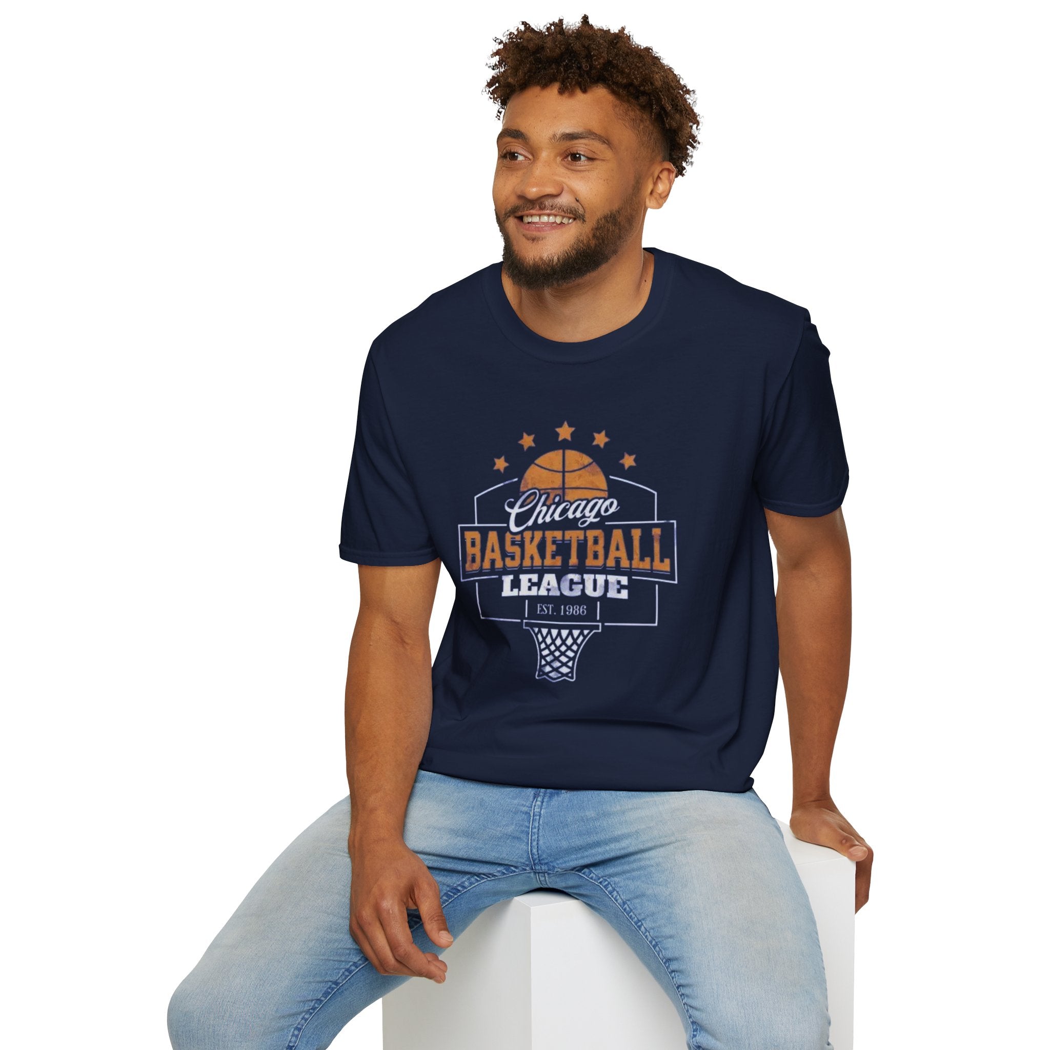 Chicago Basketball League T-Shirt — Vintage Hoop Fan Tee