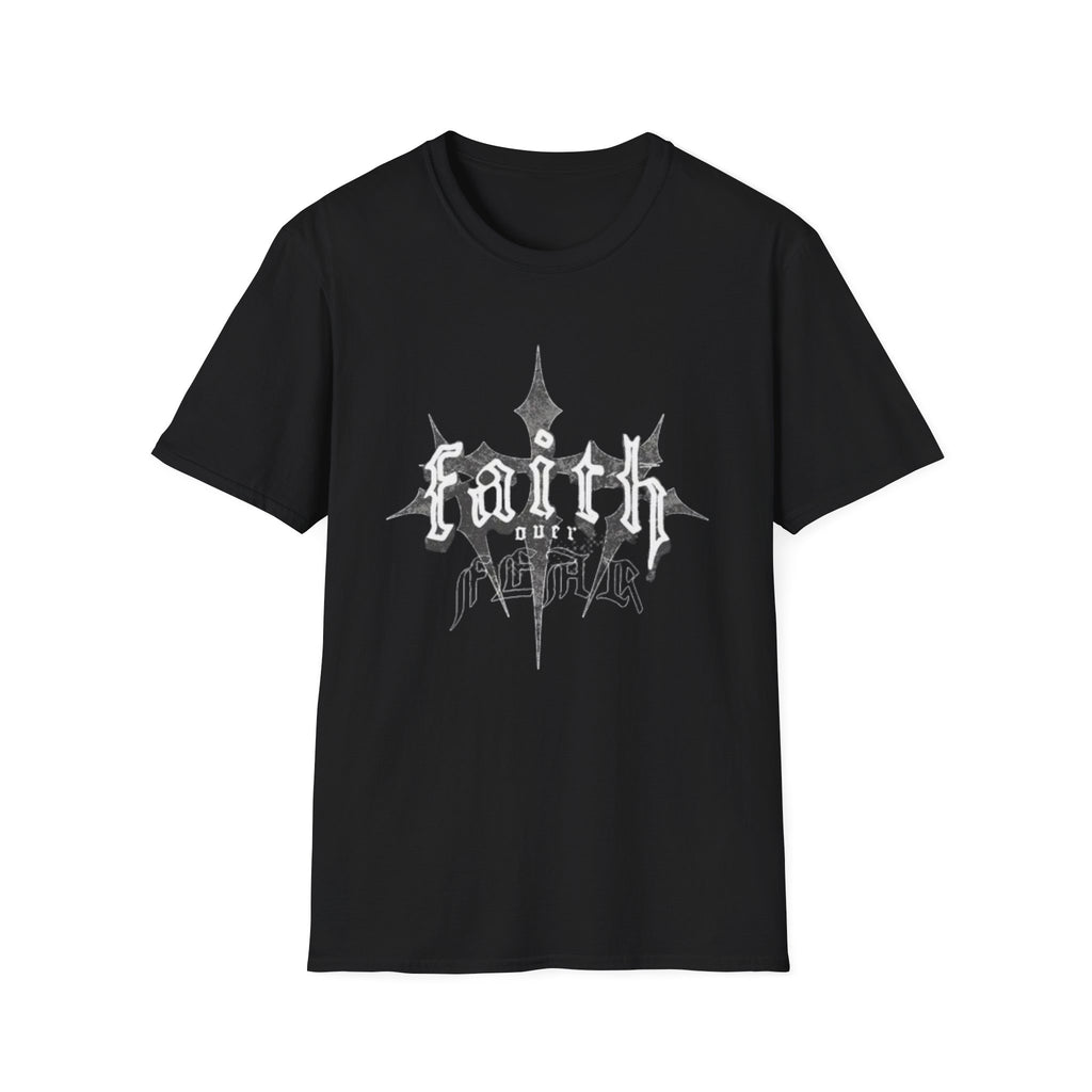 Faith Unisex Graphic Tee — Gothic Cross Faith Shirt