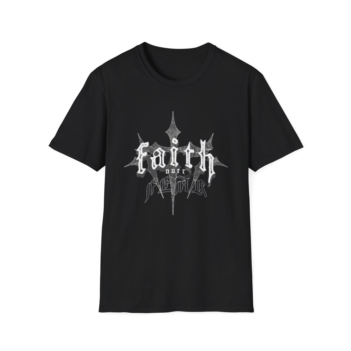 Faith Unisex Graphic Tee — Gothic Cross Faith Shirt