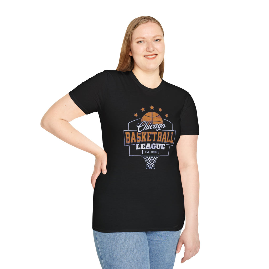 Chicago Basketball League T-Shirt — Vintage Hoop Fan Tee