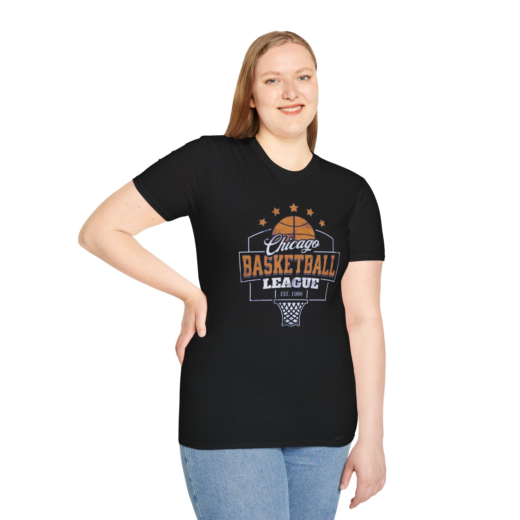 Chicago Basketball League T-Shirt — Vintage Hoop Fan Tee