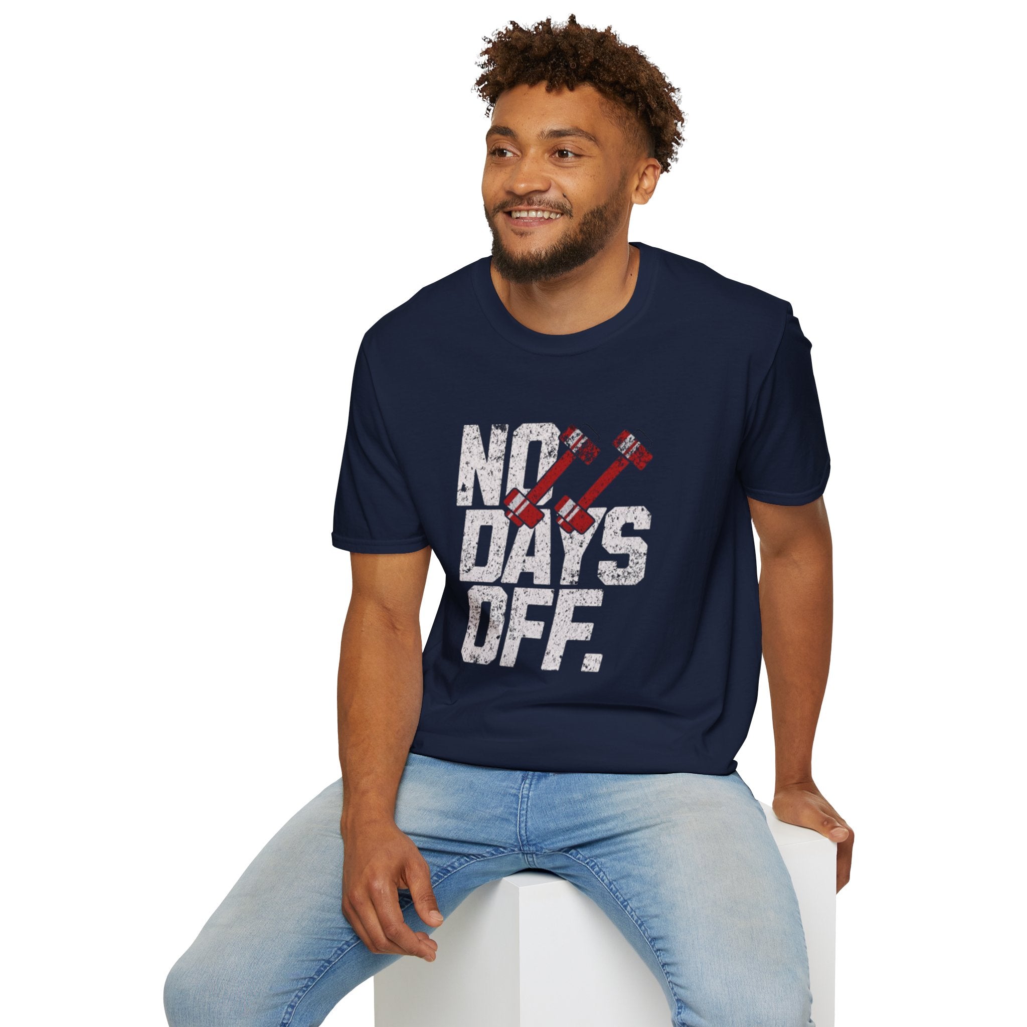 No Days Off Workout T-Shirt — Motivational Gym Fitness Tee