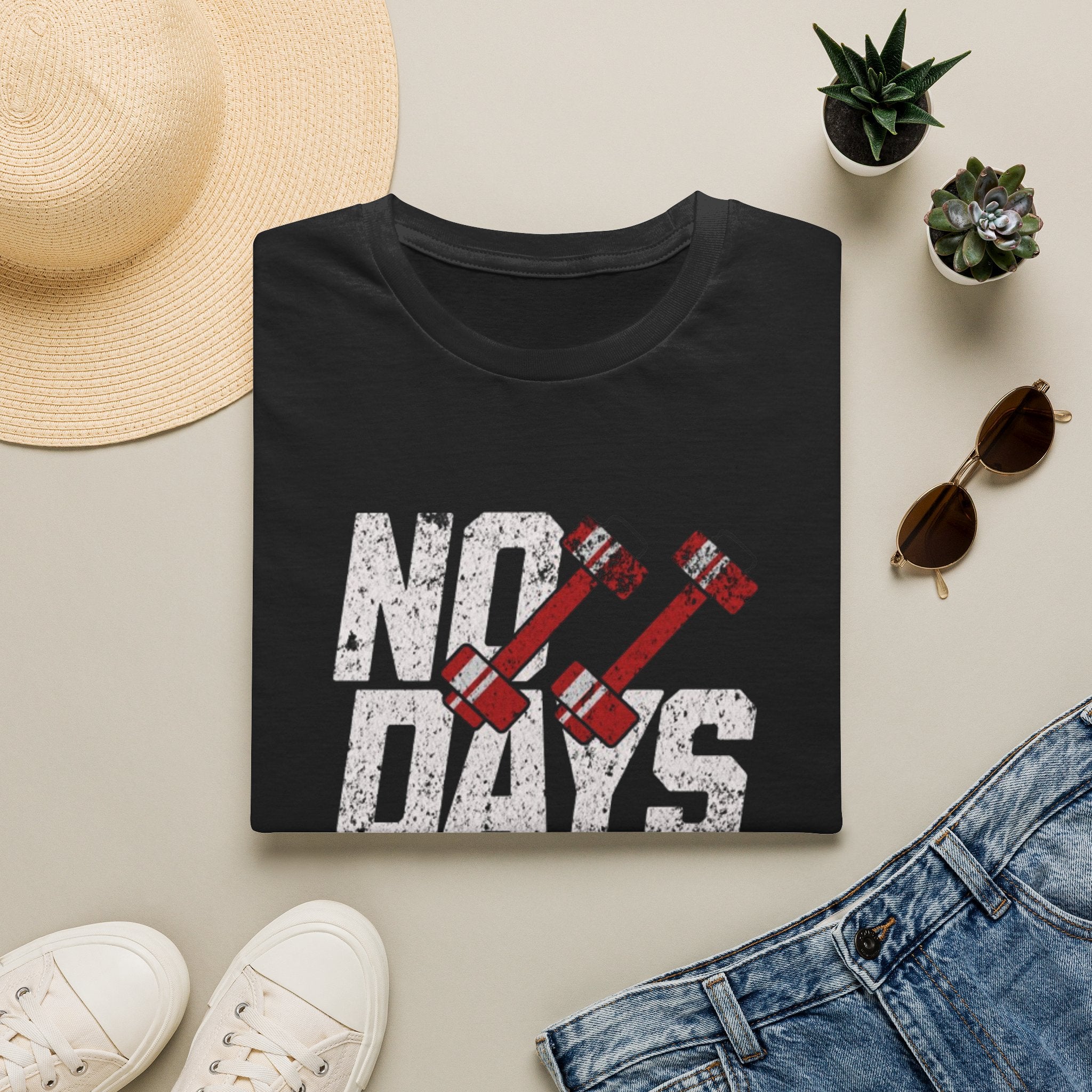 No Days Off Workout T-Shirt — Motivational Gym Fitness Tee