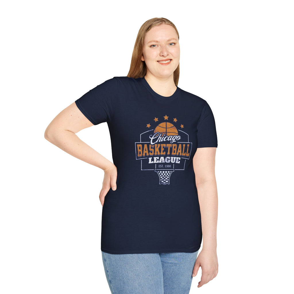 Chicago Basketball League T-Shirt — Vintage Hoop Fan Tee