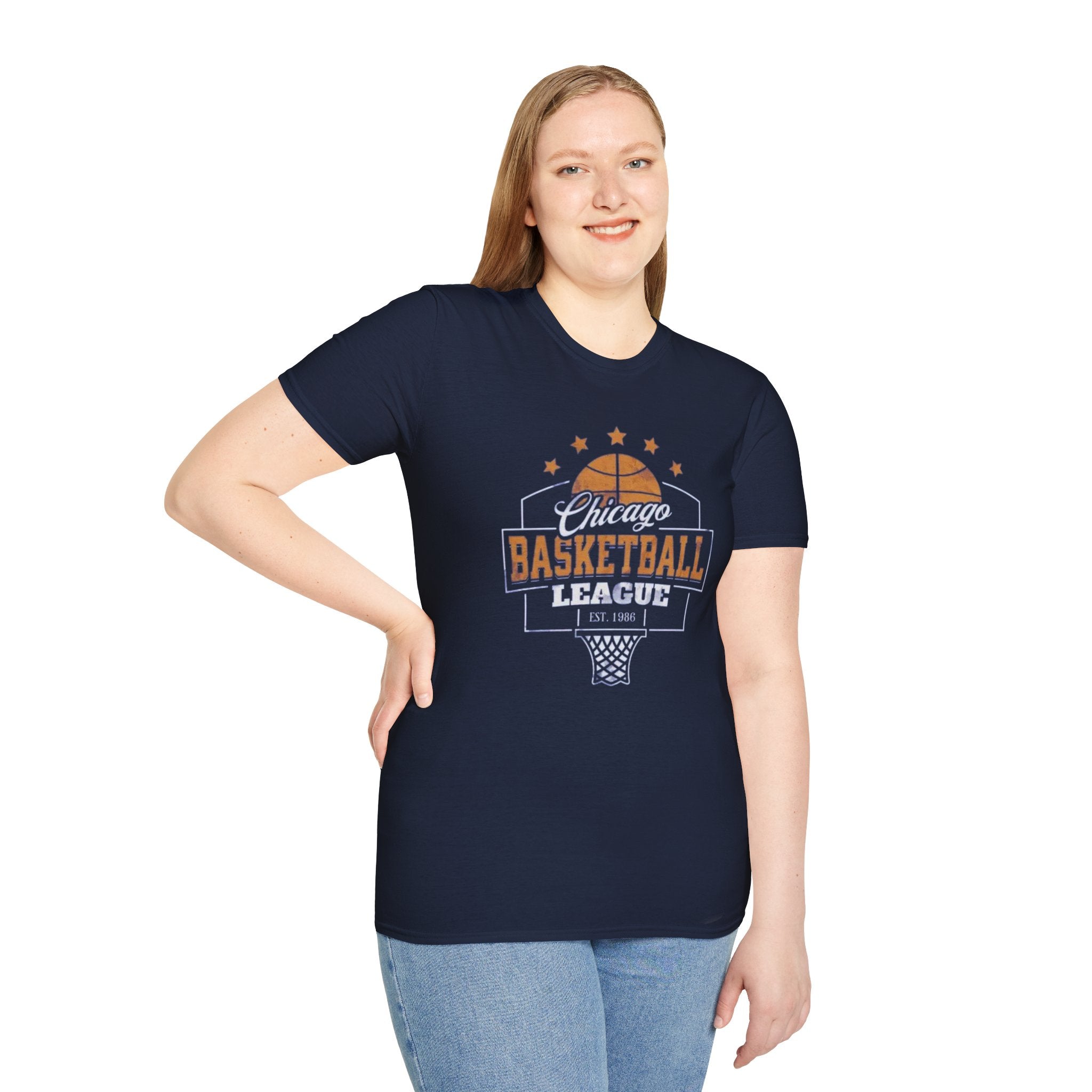 Chicago Basketball League T-Shirt — Vintage Hoop Fan Tee