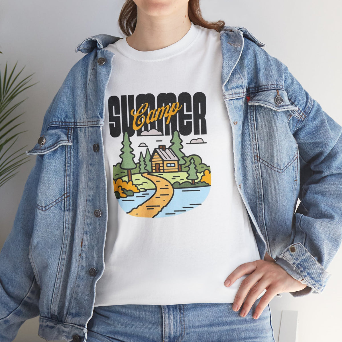 Summer Camp Tee — Retro Lakeside Cottage Graphic T-Shirt