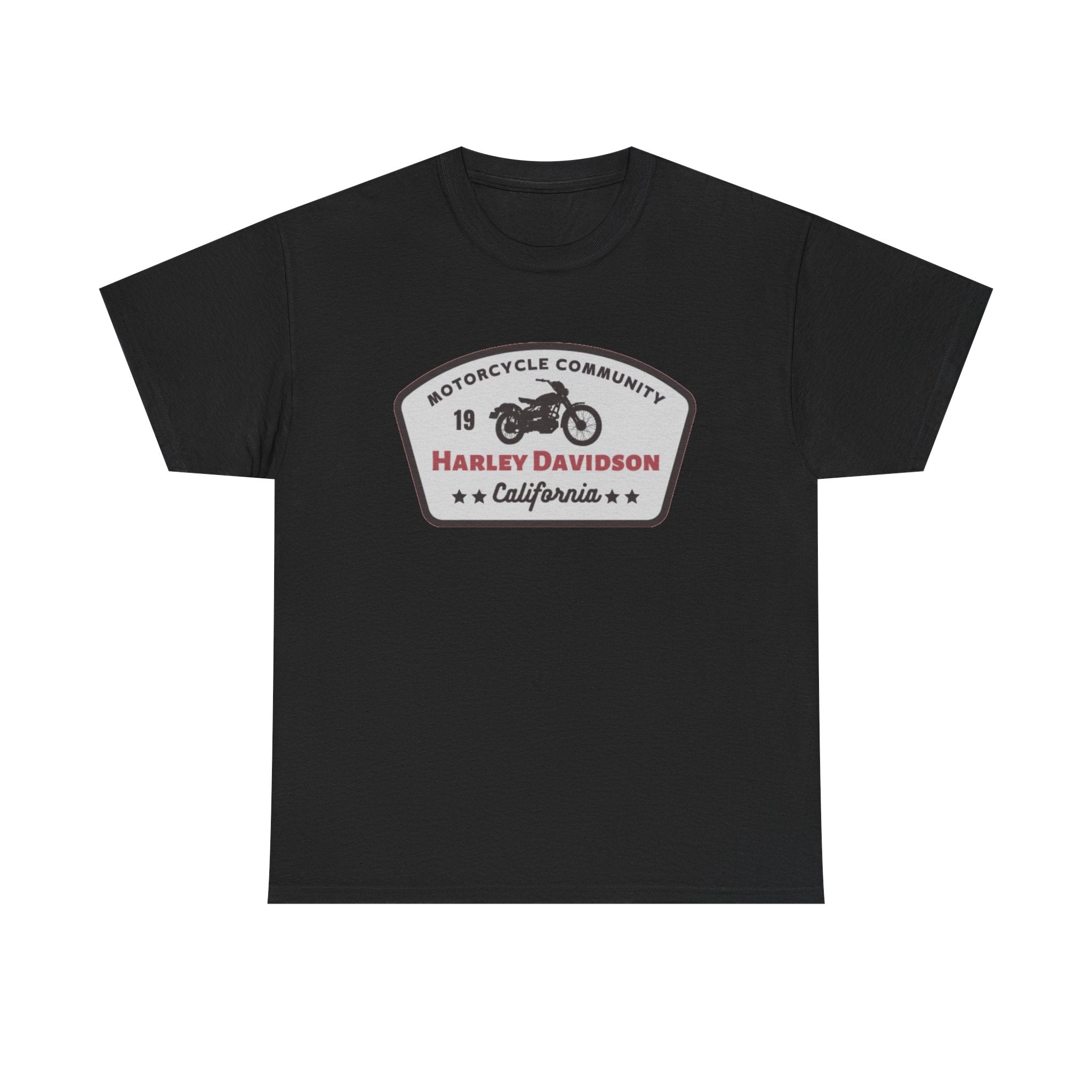 Harley Davidson Motorcycle Community Tee — California Badge Shirt