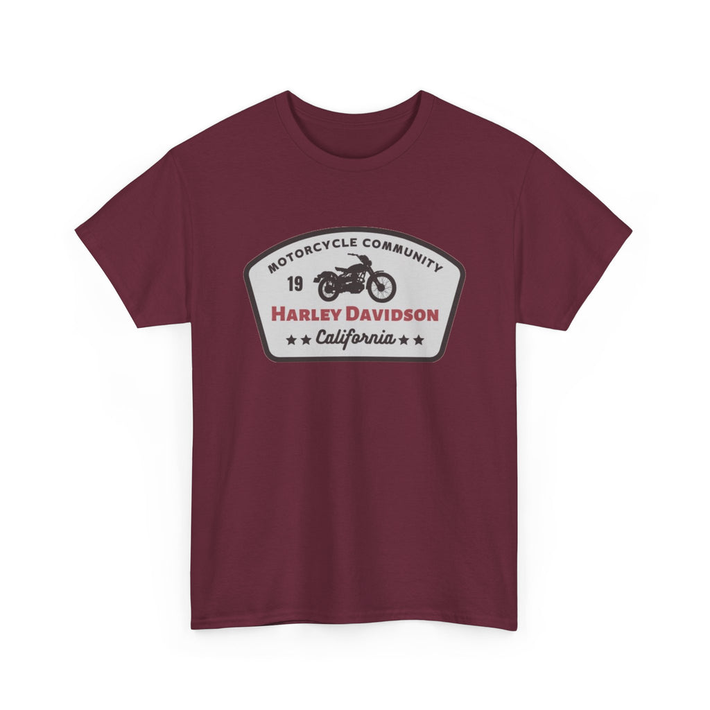 Harley Davidson Motorcycle Community Tee — California Badge Shirt