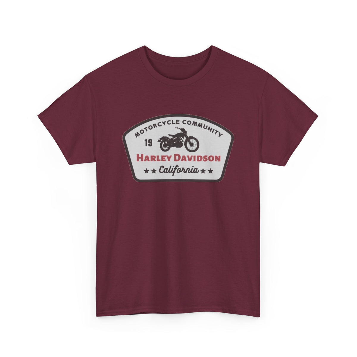 Harley Davidson Motorcycle Community Tee — California Badge Shirt