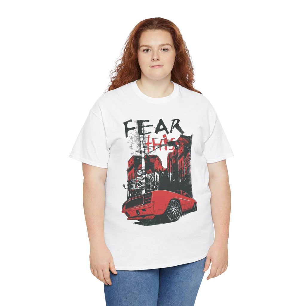 Retro Red Muscle Car City Street Racing T‑Shirt