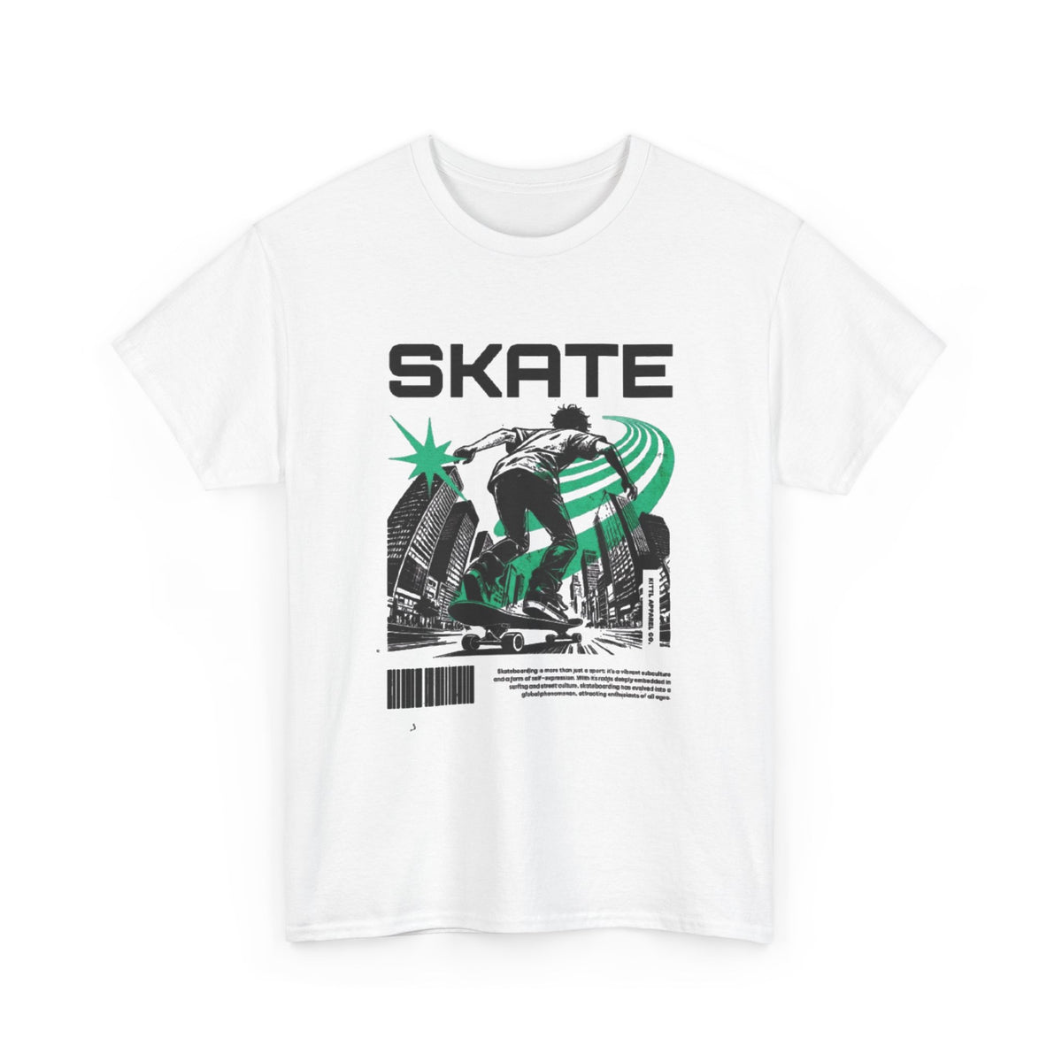 Skate Graphic T-Shirt — Retro Urban Skateboarding Tee