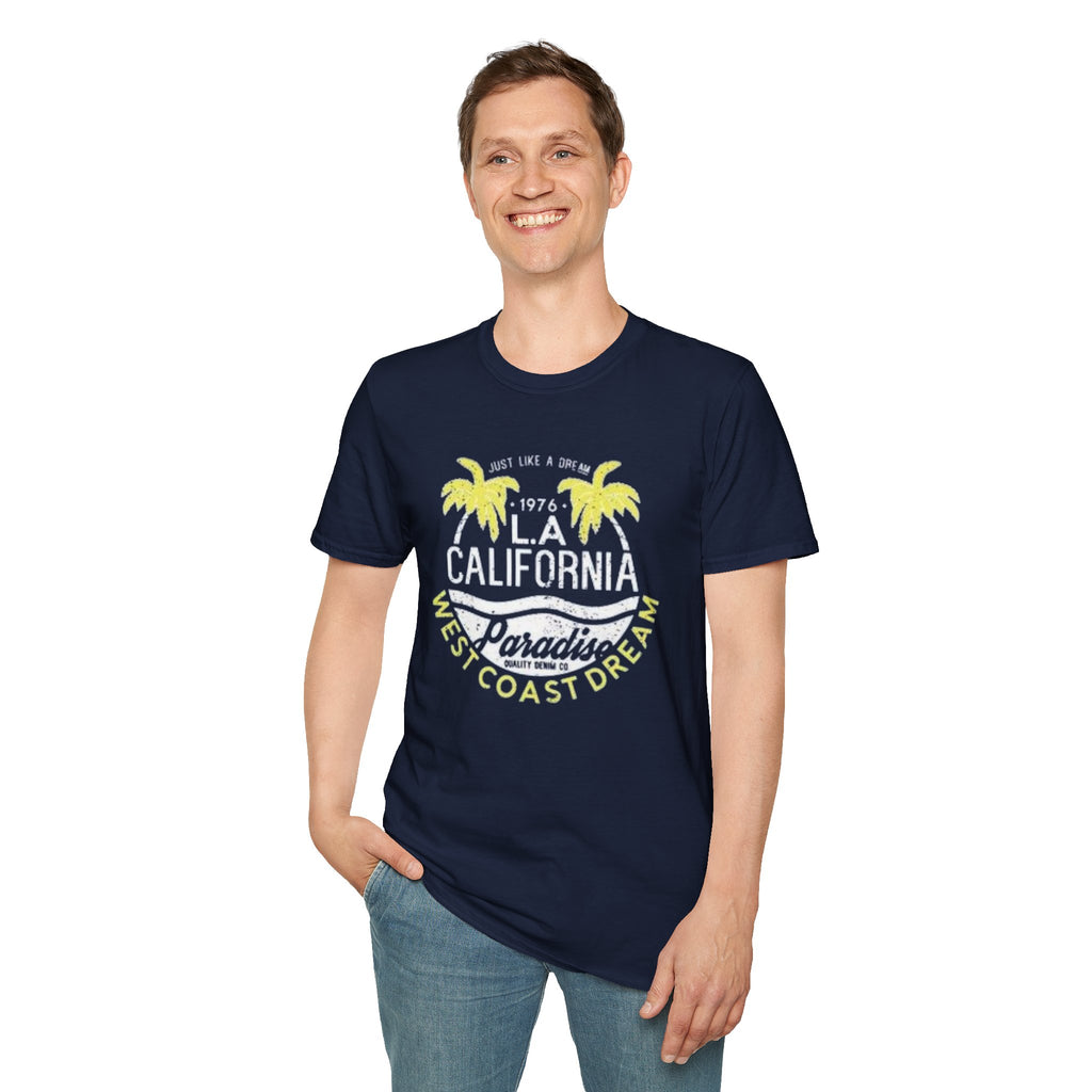 LA California Paradise T-Shirt — West Coast Dream Palm Beach Tee