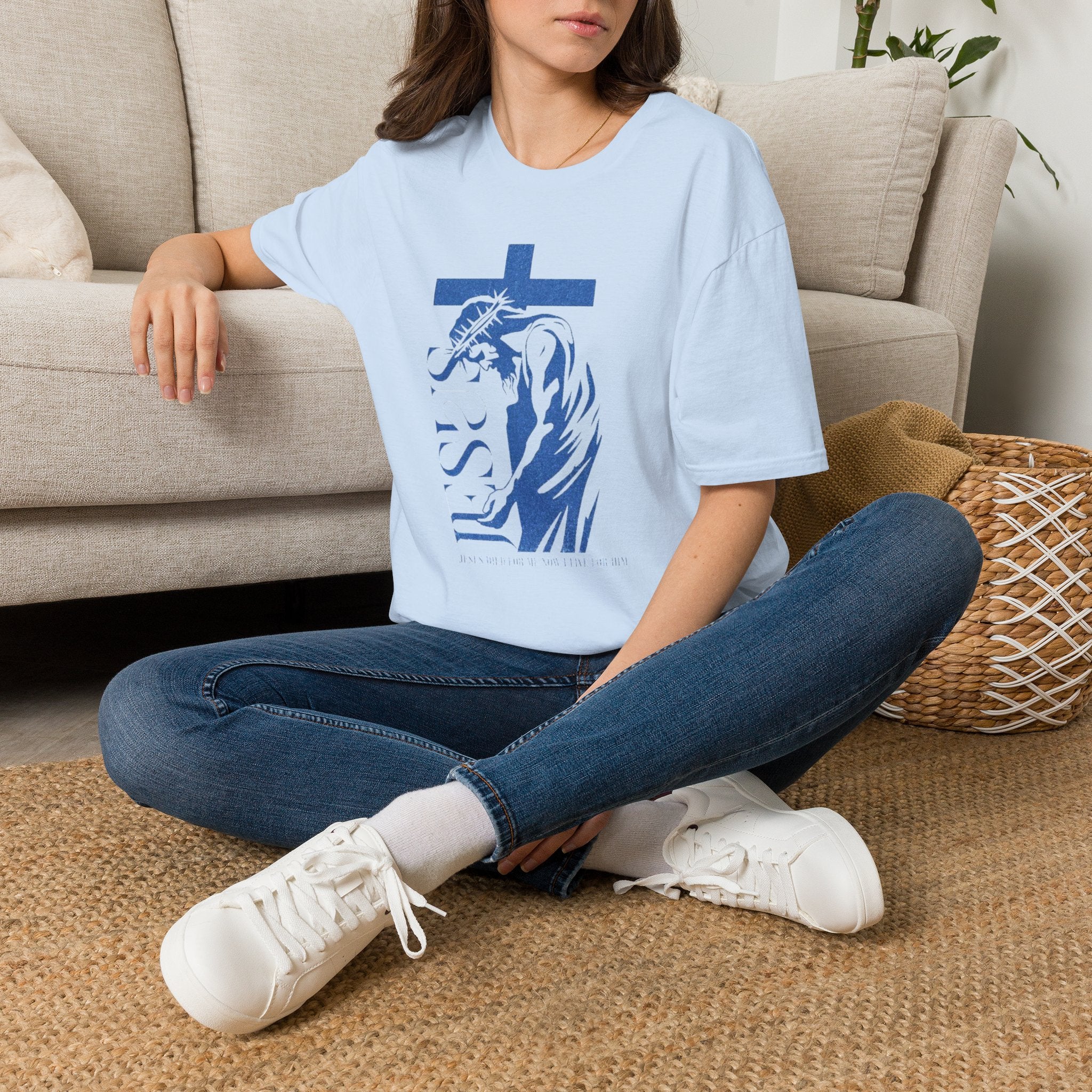 Christian Jesus Cross T-Shirt — Crown of Thorns Faith Tee