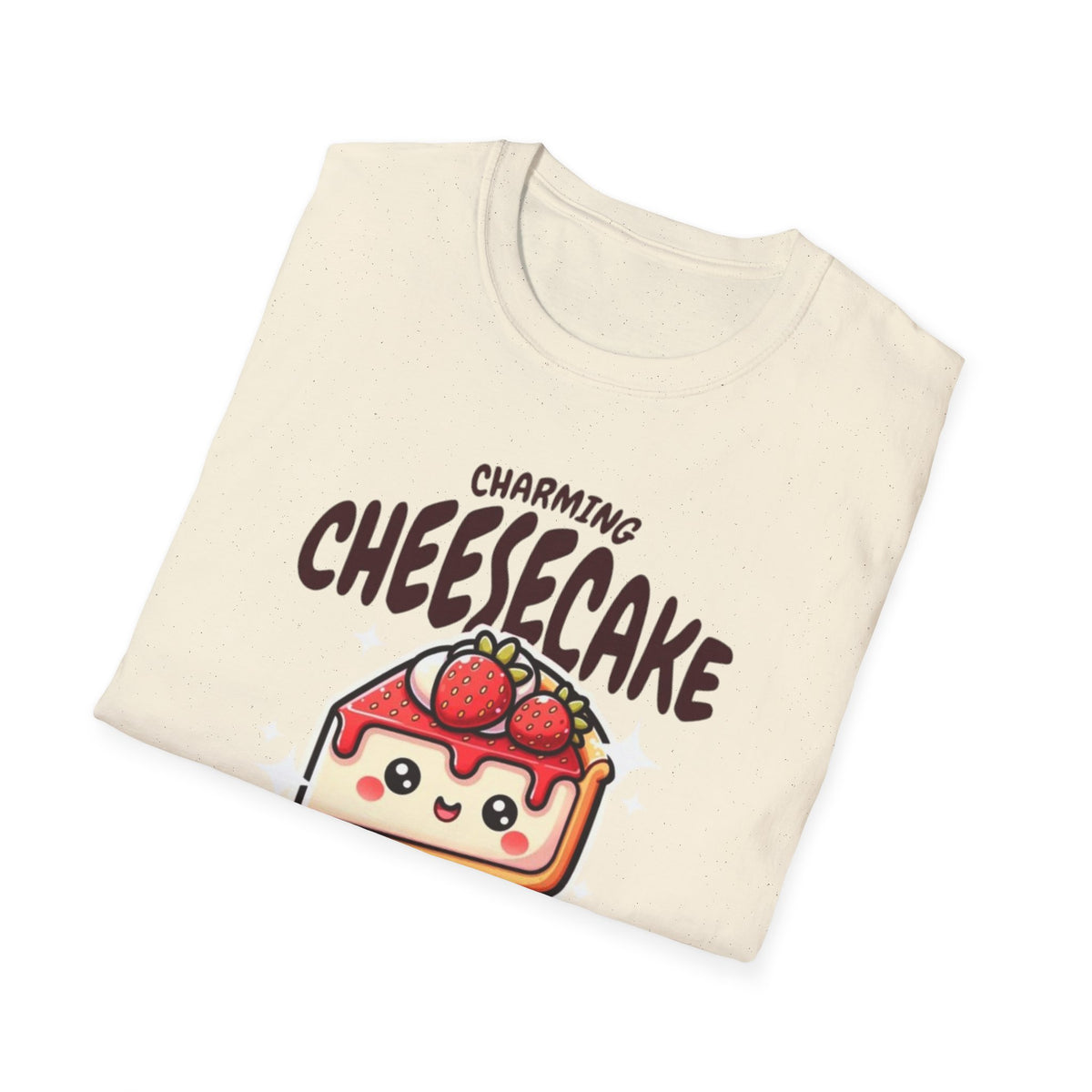 Cheesecake T-Shirt — Charming Kawaii Strawberry Slice Graphic Tee
