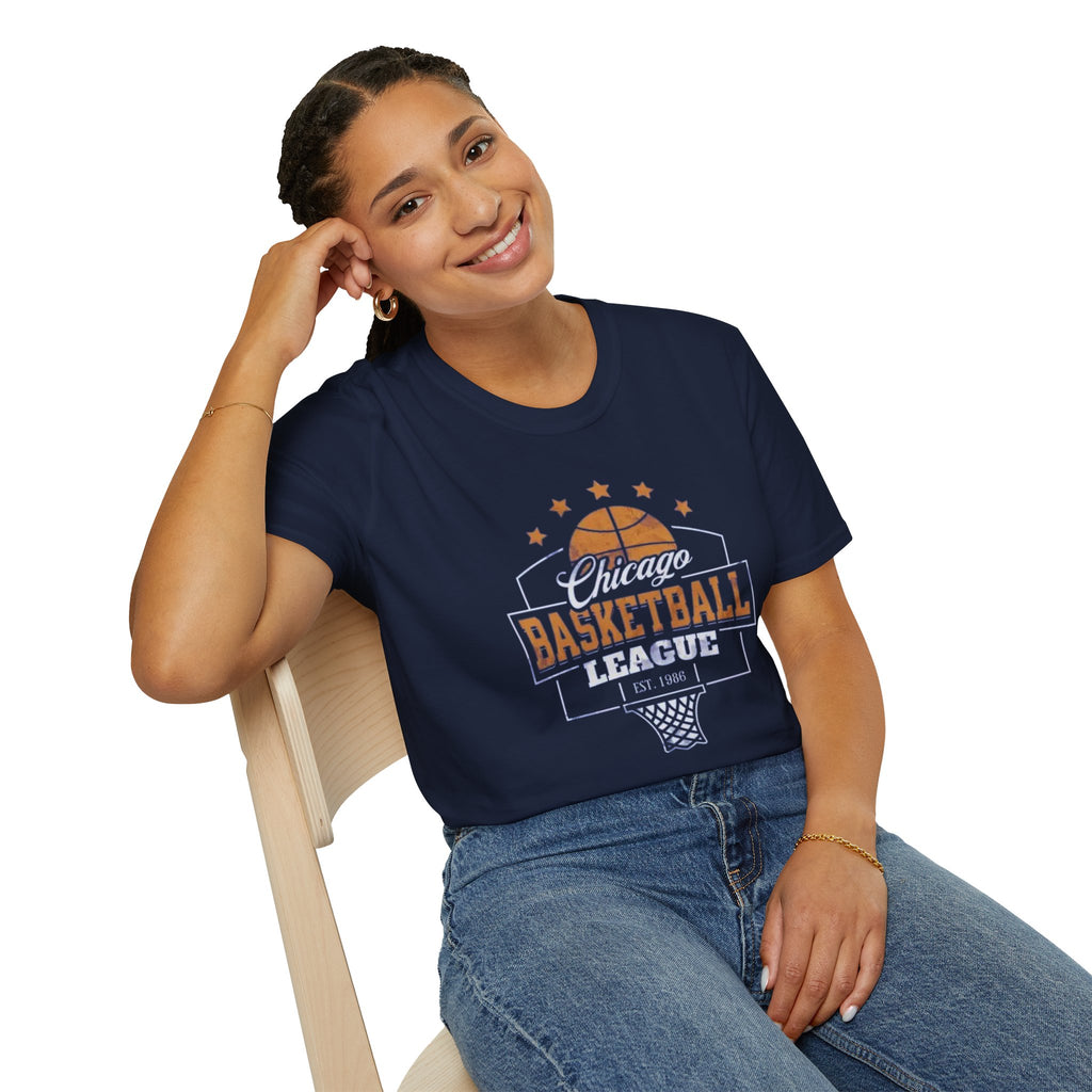 Chicago Basketball League T-Shirt — Vintage Hoop Fan Tee