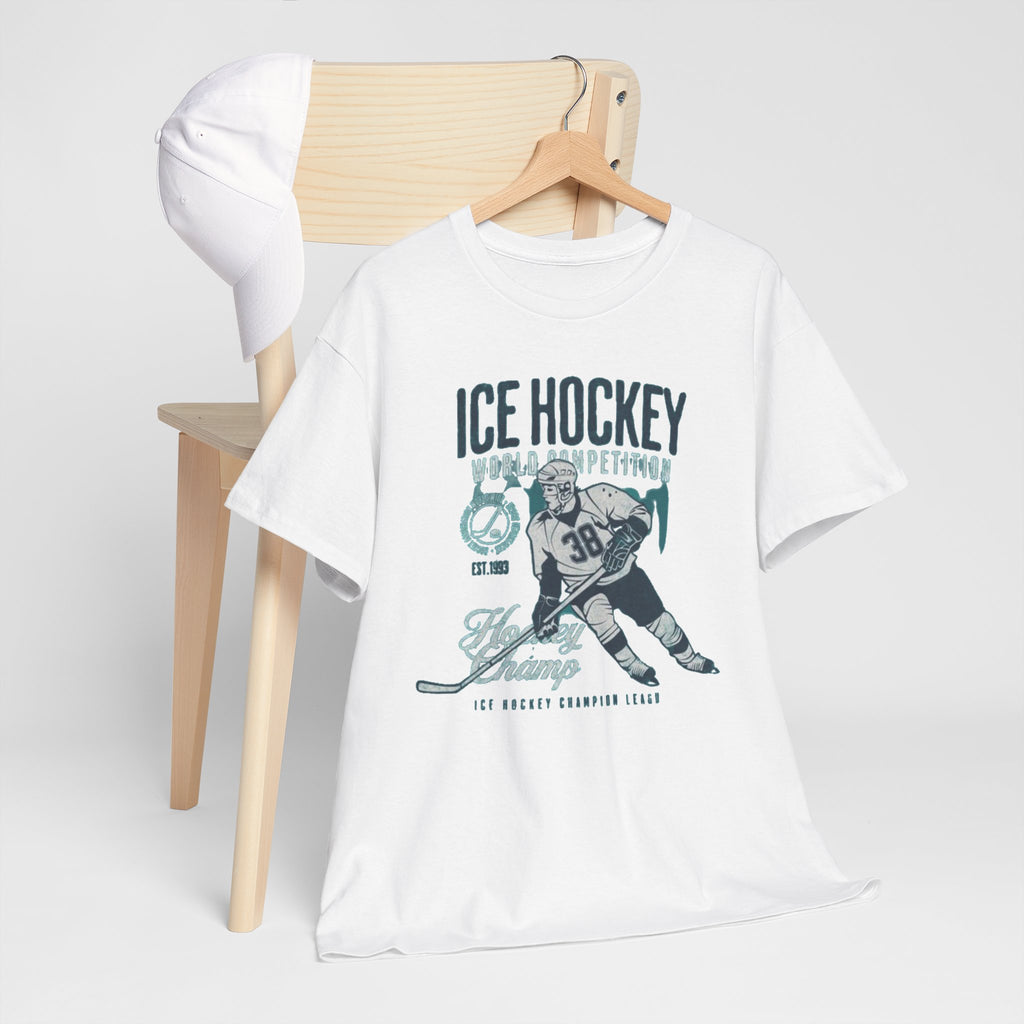 Ice Hockey Player Vintage Graphic Tee