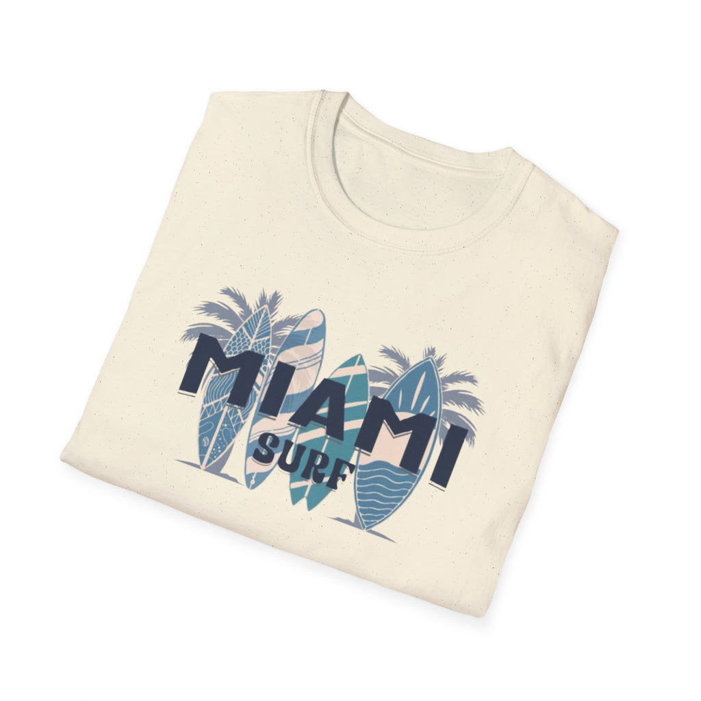 Miami Surf T-Shirt — Vintage Surfboard Palm Beach Tee