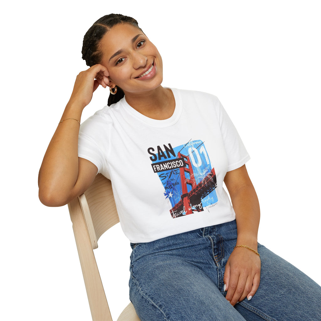 San Francisco Graphic T-Shirt — Golden Gate 01 Vintage City Tee