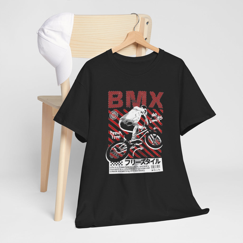 BMX Freestyle Tee - Retro Japanese BMX Graphic Shirt