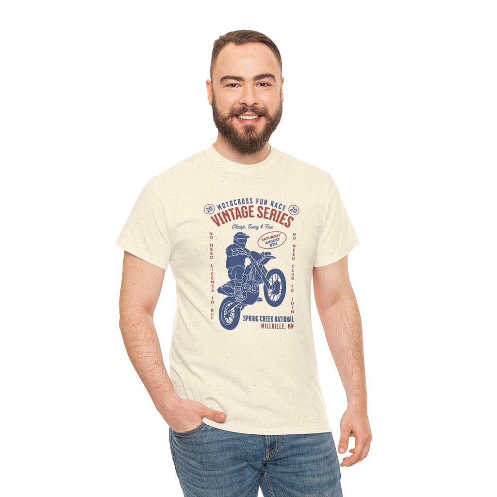 Vintage Motorcycle Tee — "Vintage Series" Dirt Bike Graphic Shirt