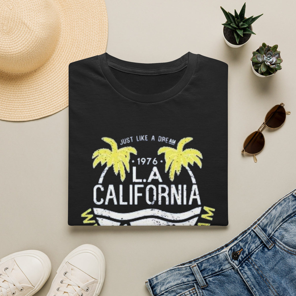 LA California Paradise T-Shirt — West Coast Dream Palm Beach Tee