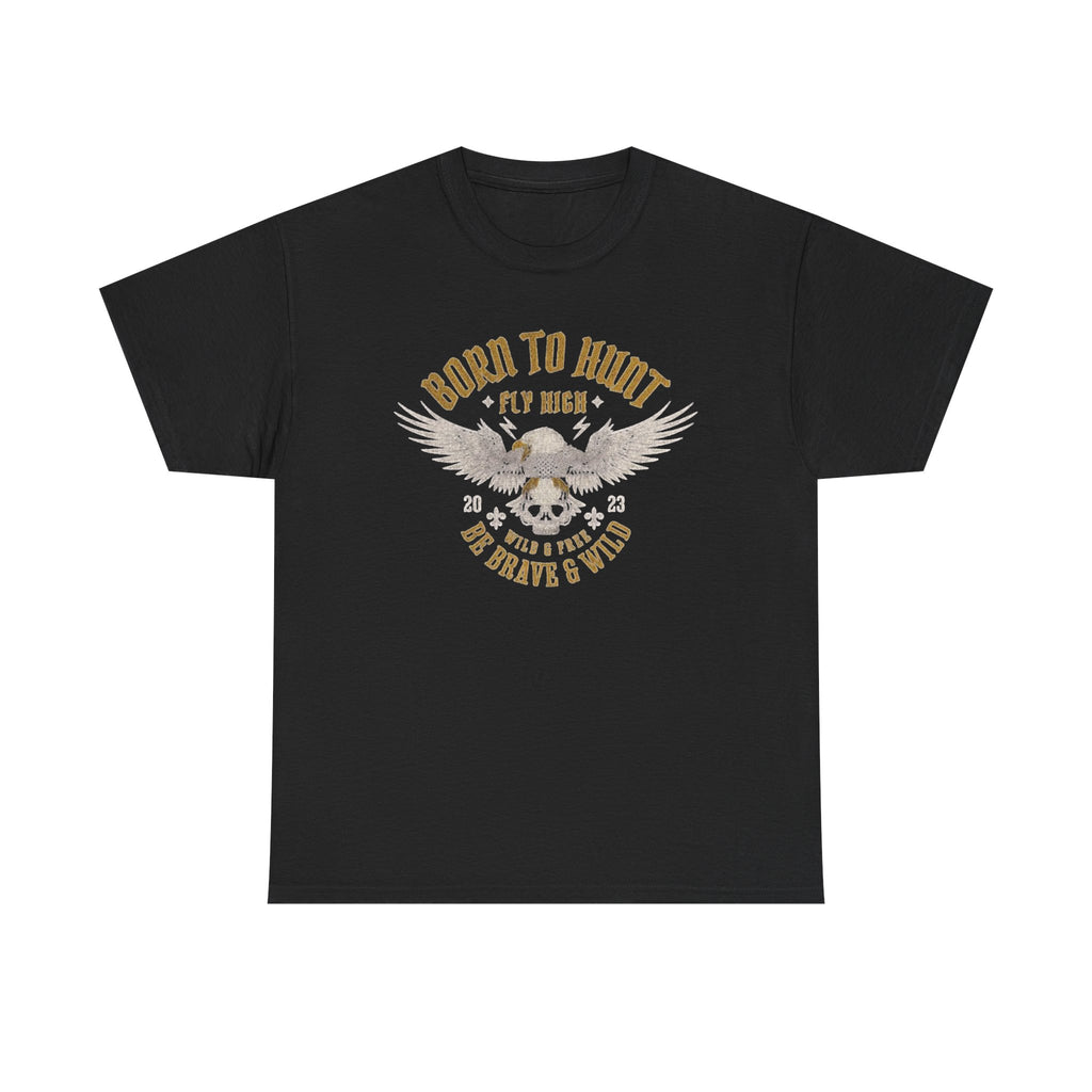 Born to Hunt Tee — Wings, Skull & ‘Born to Hunt’ Graphic Shirt for Hunters